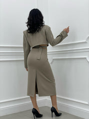 VESTITO LUNGO MODELLO GIACCA NEW COLLECTION