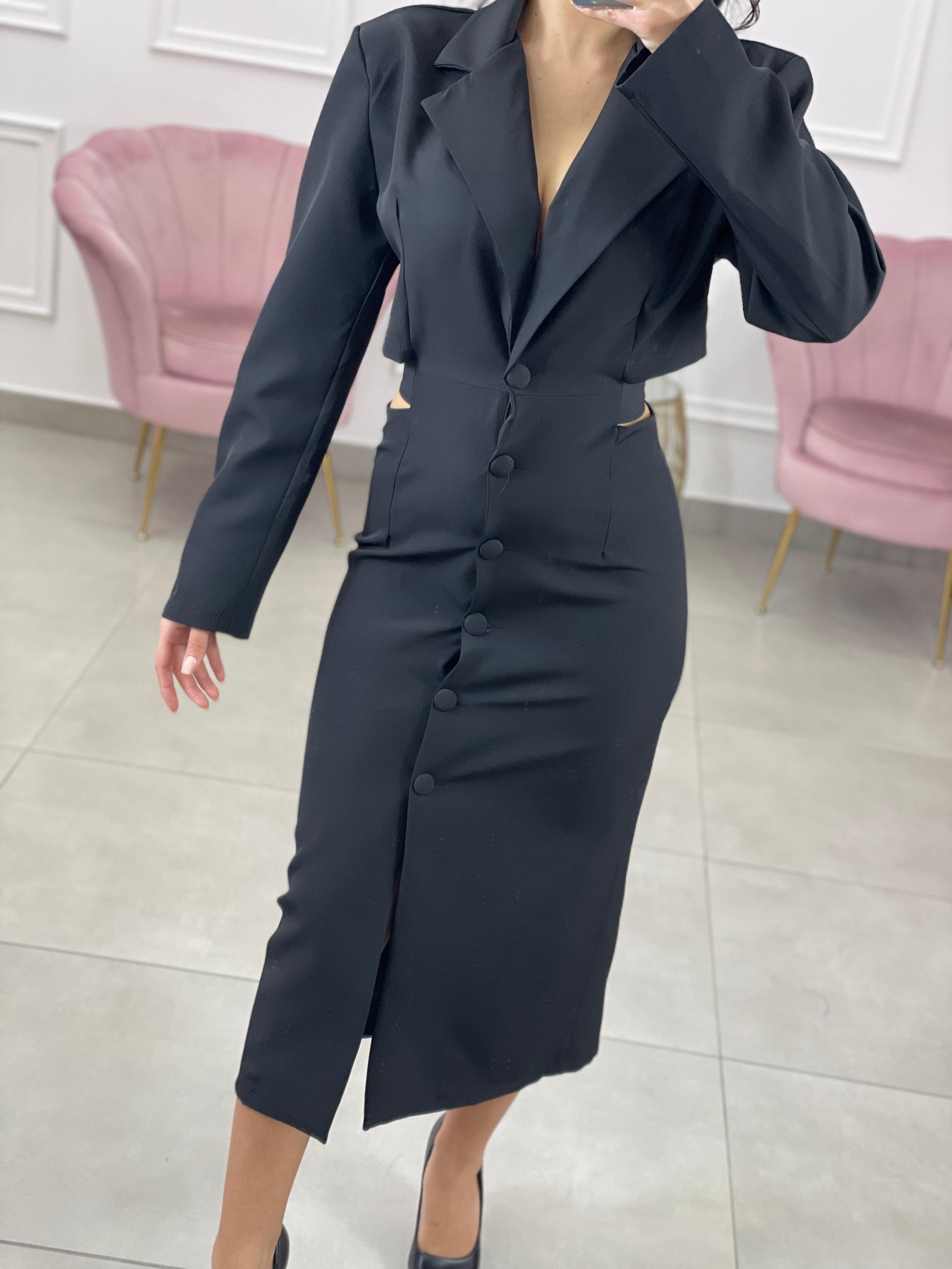 VESTITO LUNGO MODELLO GIACCA NEW COLLECTION