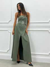 ABITO FASCIA CON ZIP E CINTURA AUTUMN COLLECTION