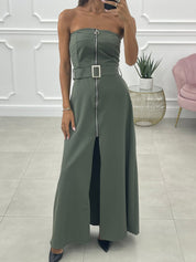 ABITO FASCIA CON ZIP E CINTURA AUTUMN COLLECTION