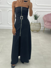 ABITO FASCIA CON ZIP E CINTURA AUTUMN COLLECTION