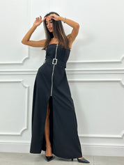ABITO FASCIA CON ZIP E CINTURA AUTUMN COLLECTION