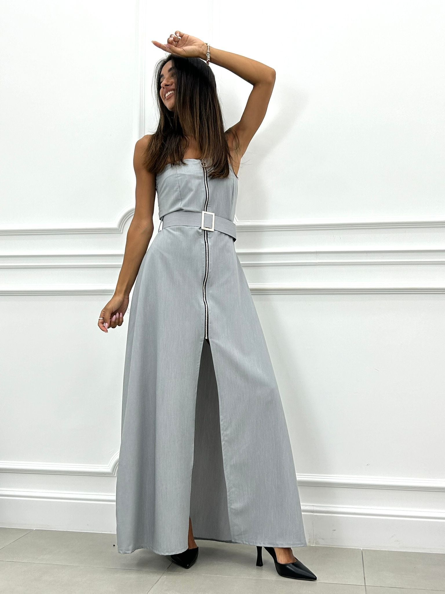 ABITO FASCIA CON ZIP E CINTURA AUTUMN COLLECTION