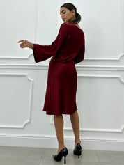 VESTITO RASO MONOTINTA AUTUMN COLLECTION