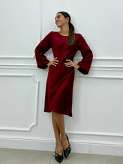 VESTITO RASO MONOTINTA AUTUMN COLLECTION