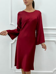 VESTITO RASO MONOTINTA AUTUMN COLLECTION