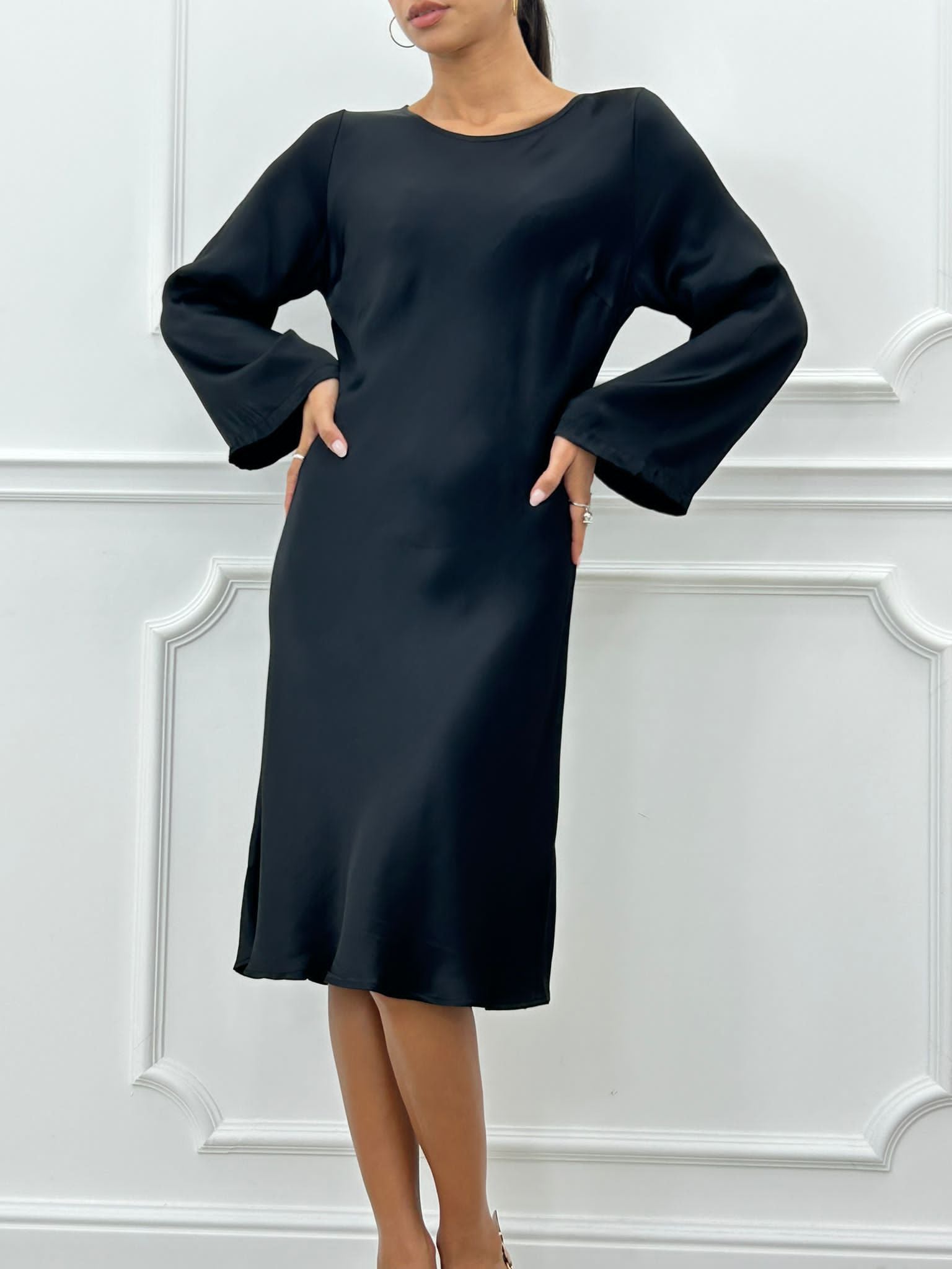 VESTITO RASO MONOTINTA AUTUMN COLLECTION
