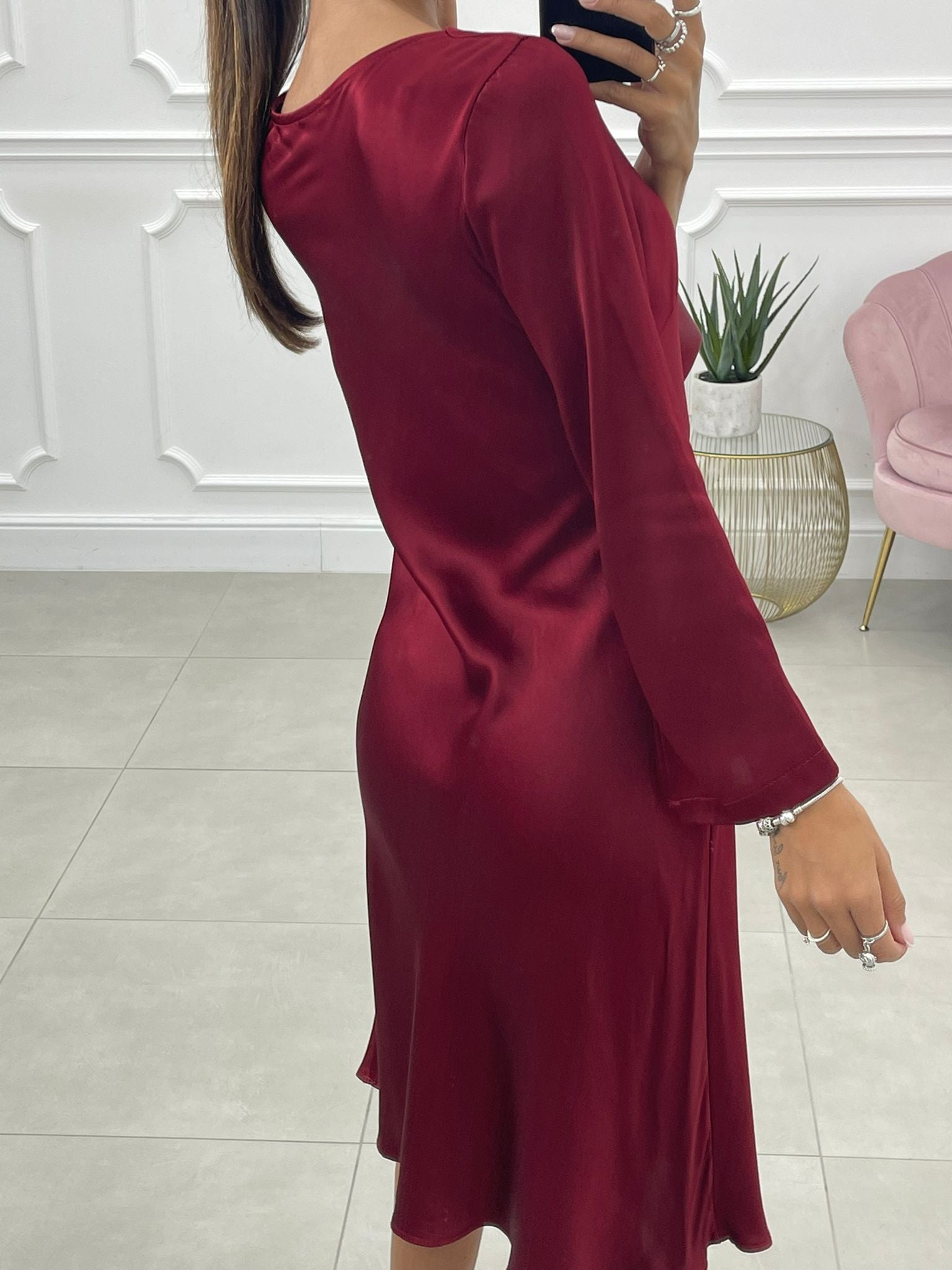 VESTITO RASO MONOTINTA AUTUMN COLLECTION