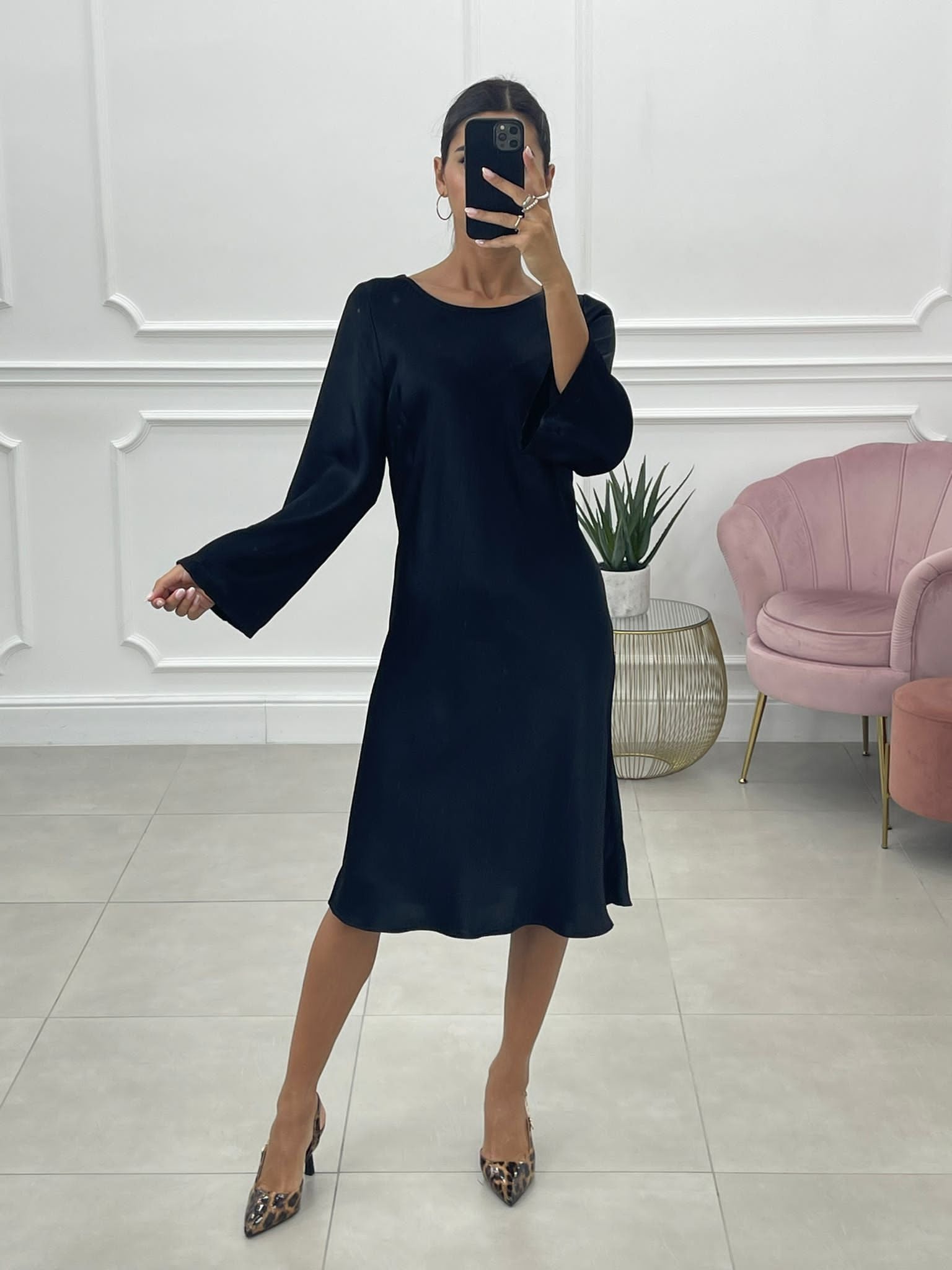 VESTITO RASO MONOTINTA AUTUMN COLLECTION