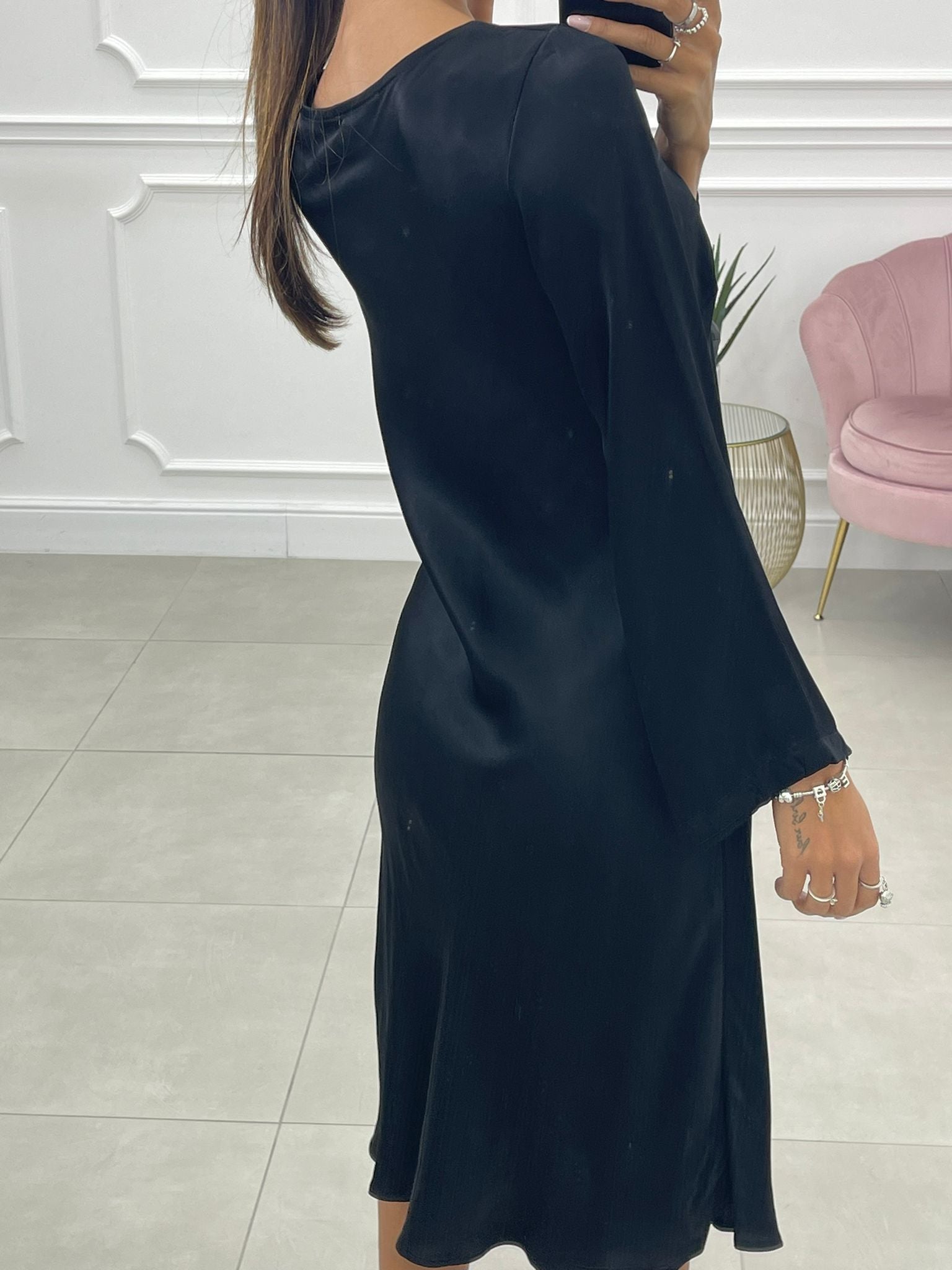 VESTITO RASO MONOTINTA AUTUMN COLLECTION
