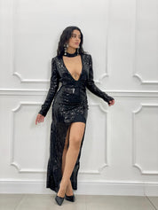 VESTITO  SCOLLO PROFONDO AUTUMN COLLECTION