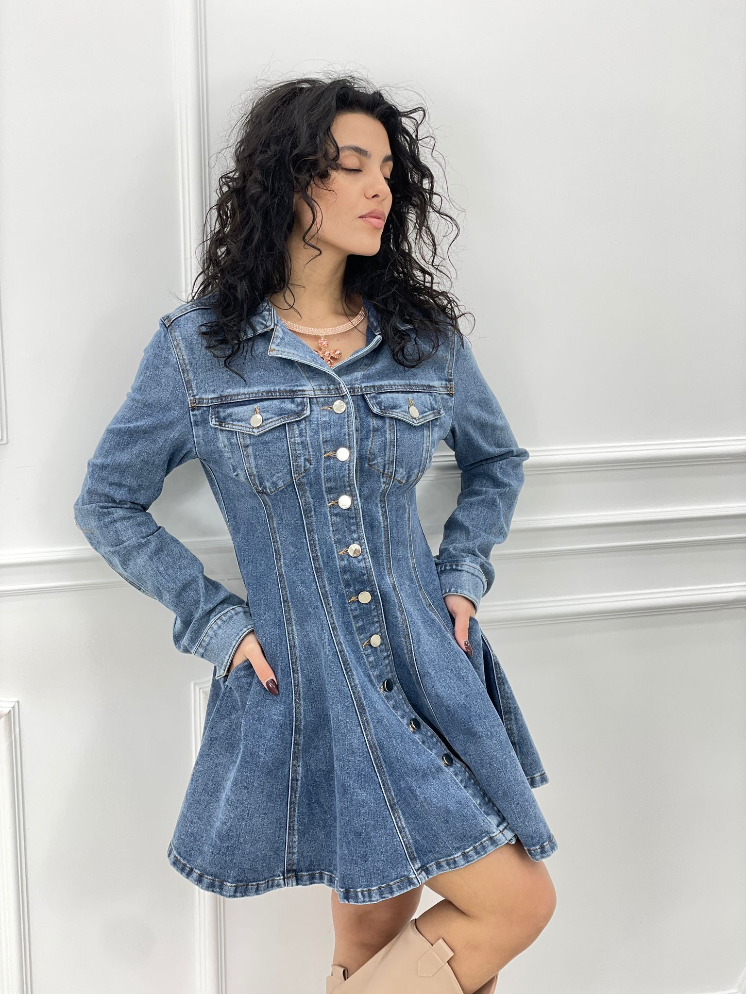 outfit jeans campana corti