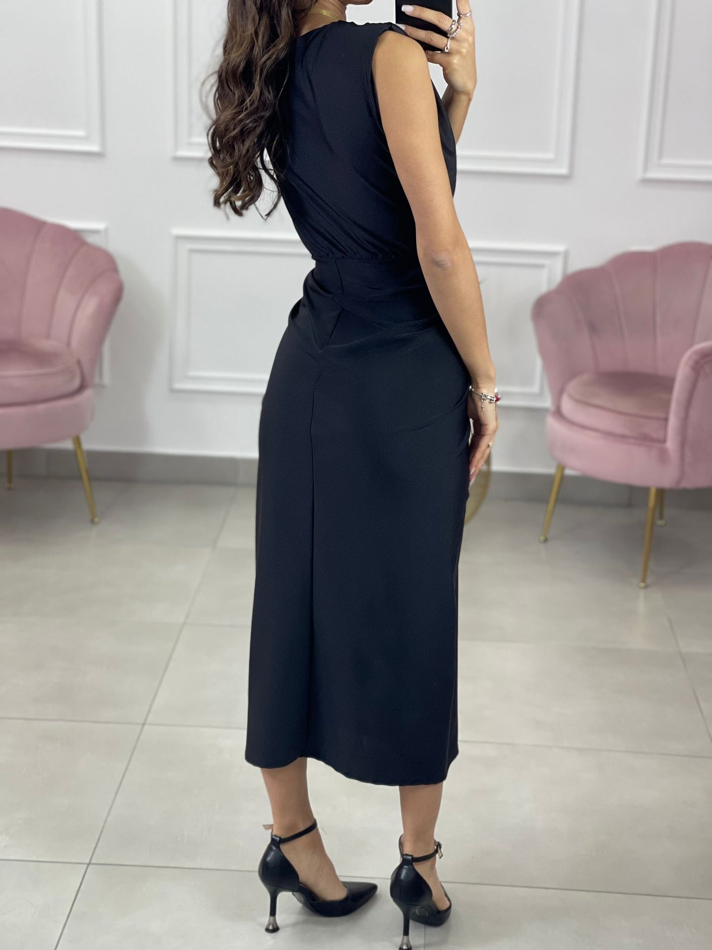 VESTITO LUNGO CON SPALLINE AQ5833