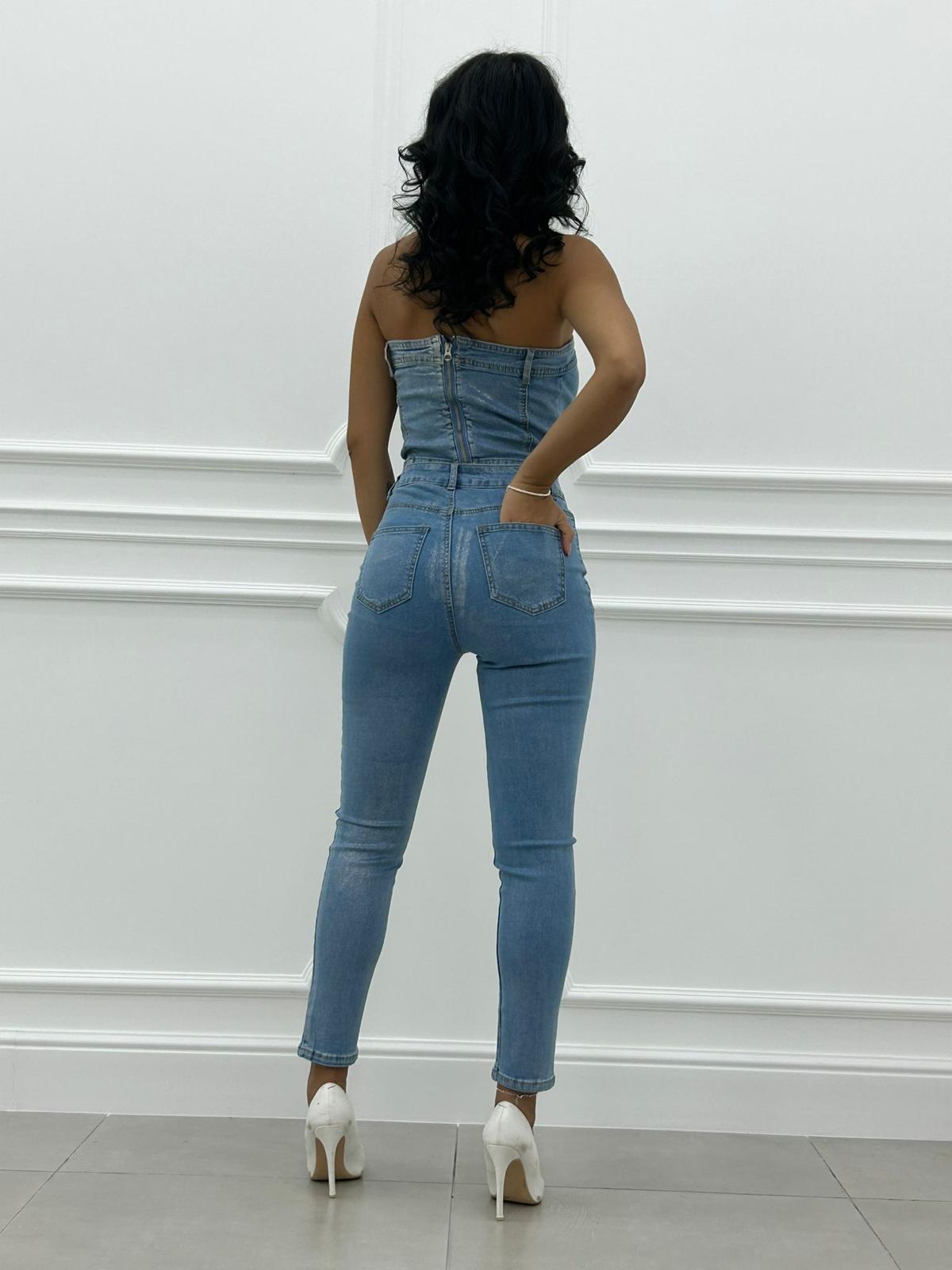 JEANS EFFETTO SATINATO