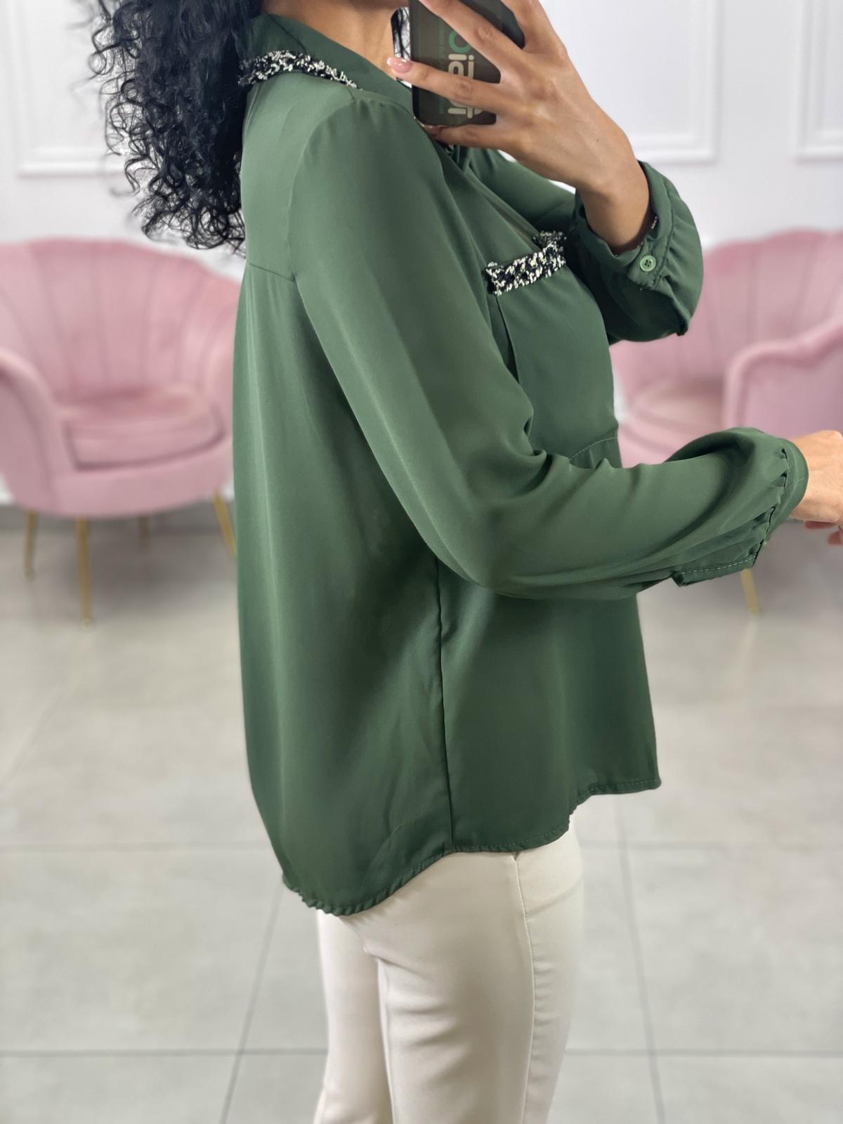 CAMICIA GEORGETTE CON TASCHINI