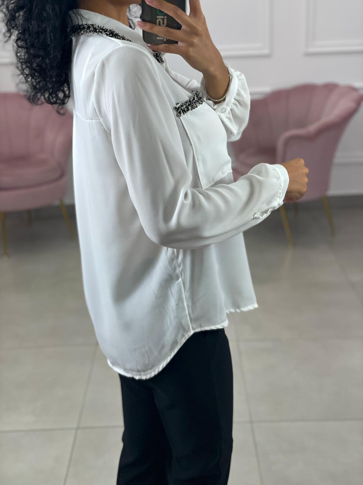 CAMICIA GEORGETTE CON TASCHINI