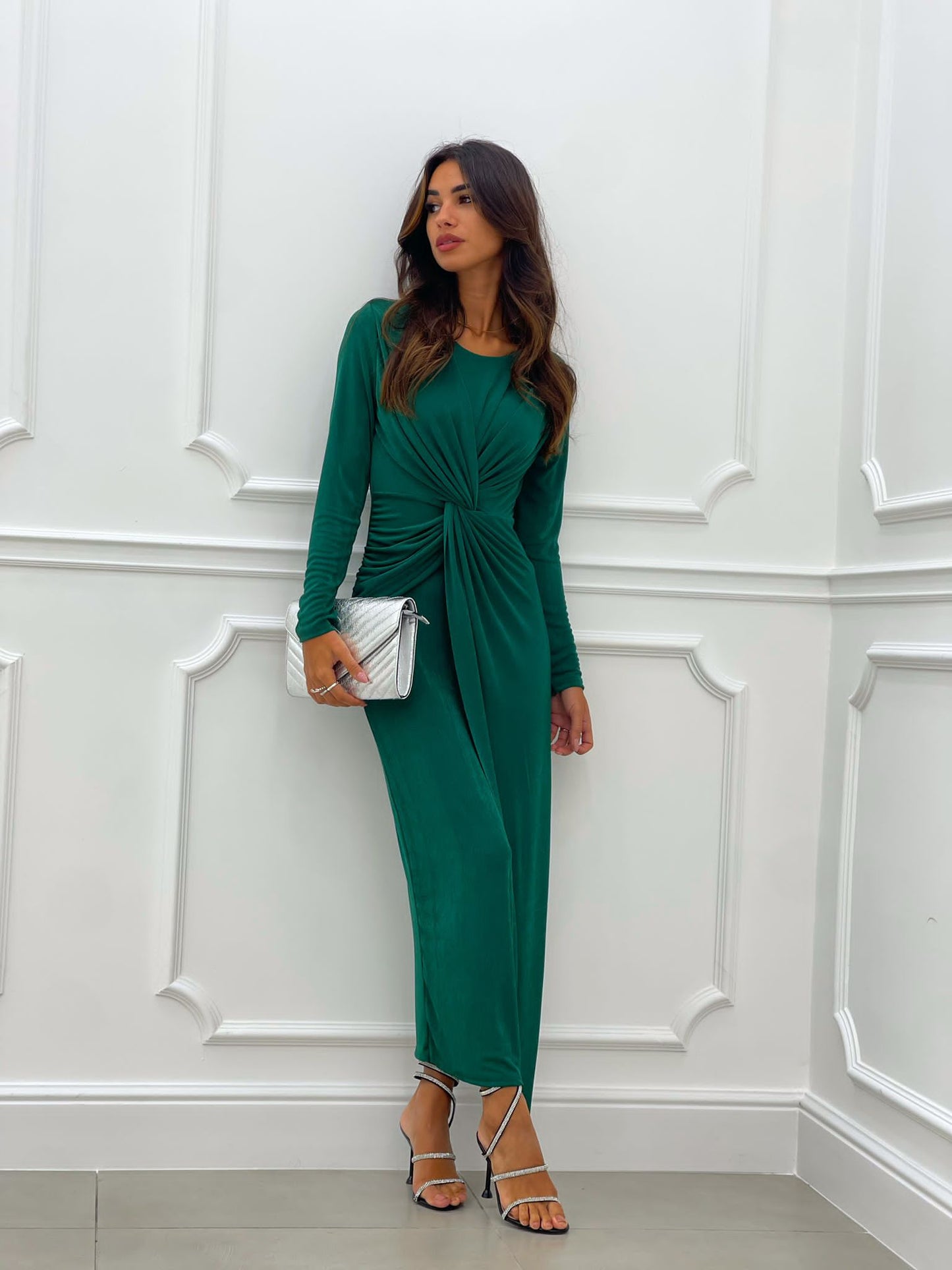 VESTITO LUNGO DRAPPEGGIATO