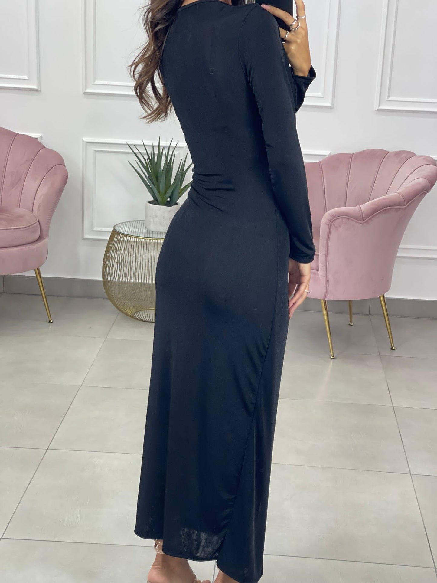 VESTITO LUNGO DRAPPEGGIATO