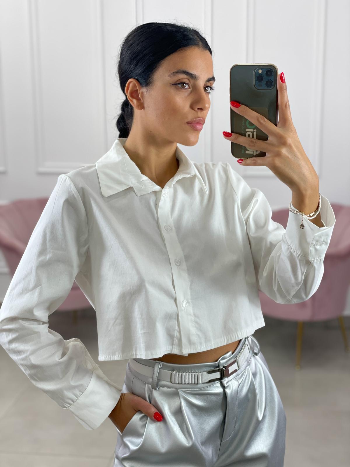 CAMICIA CROP MANICA LUNGA