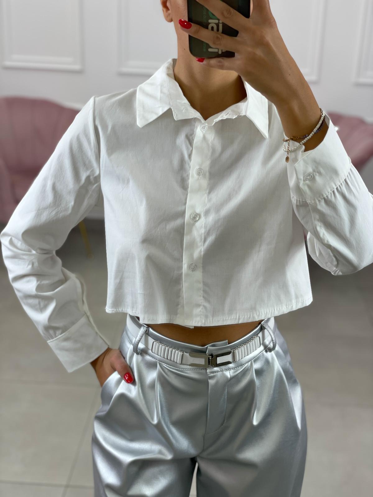CAMICIA CROP MANICA LUNGA