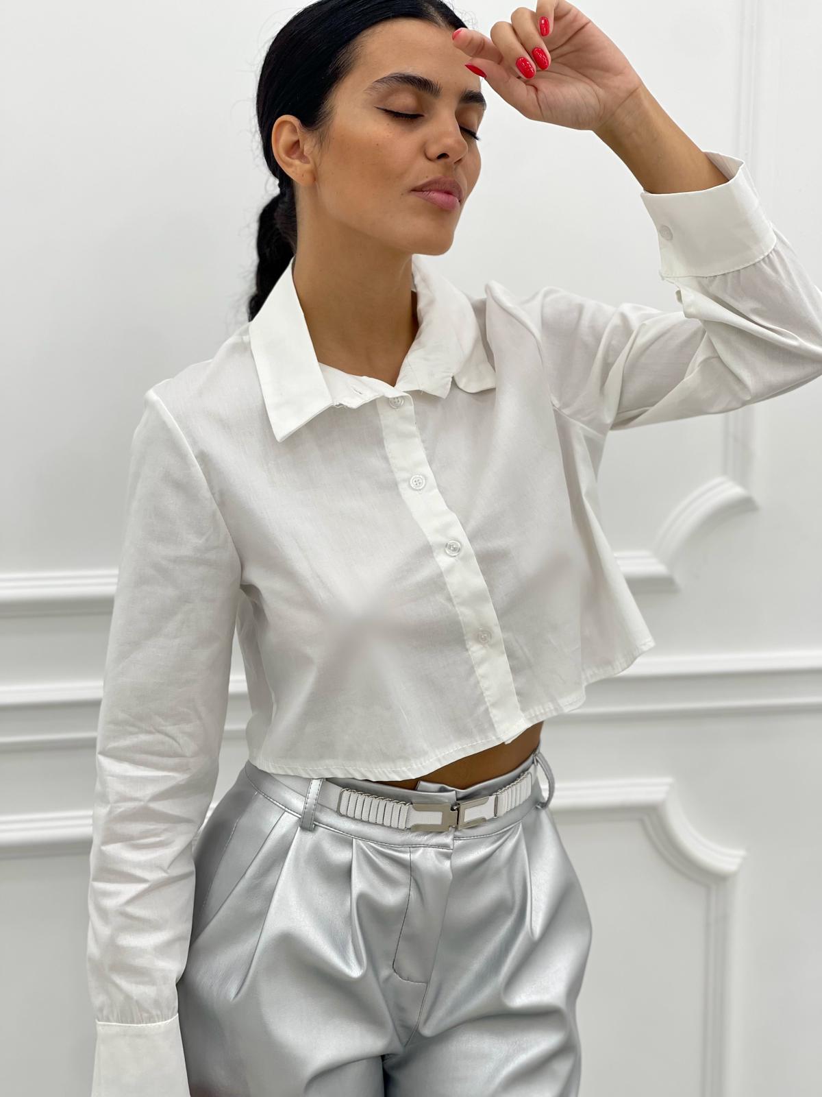 CAMICIA CROP MANICA LUNGA