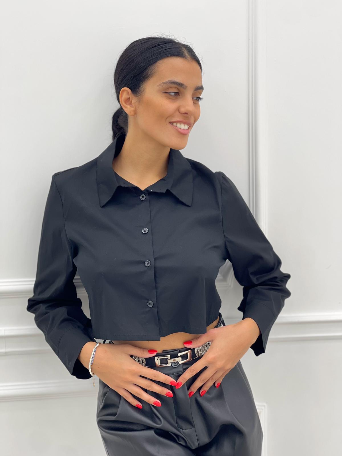 CAMICIA CROP MANICA LUNGA