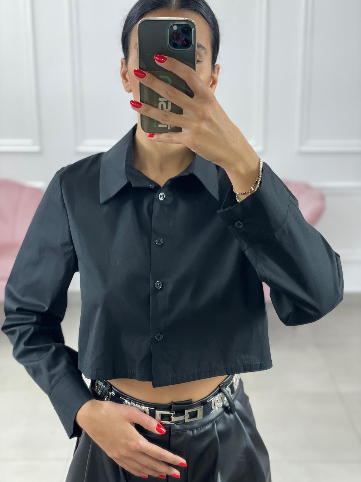 CAMICIA CROP MANICA LUNGA