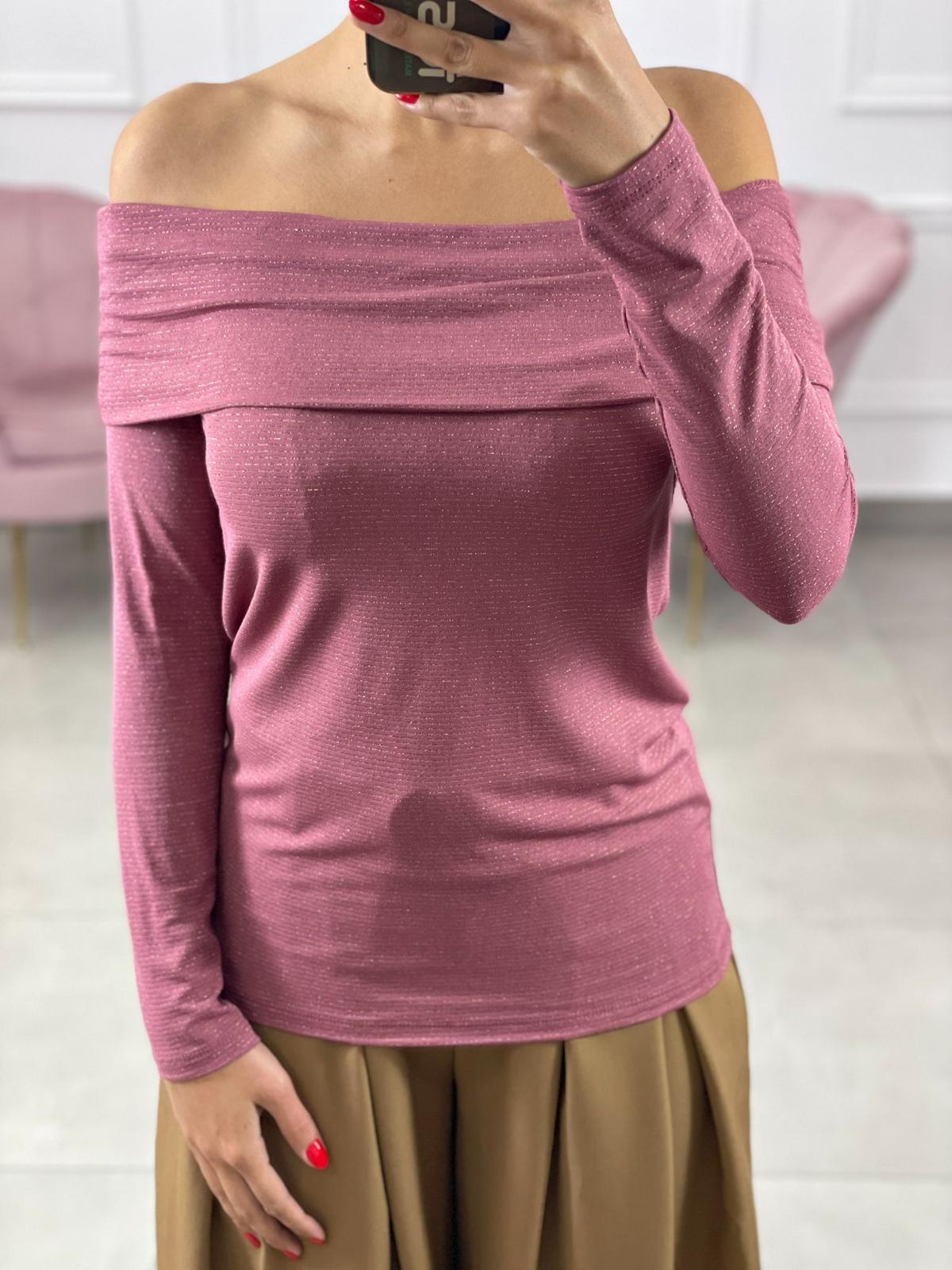 MAGLIA SCOLLO BARCA CON INSERTI IN LUREX