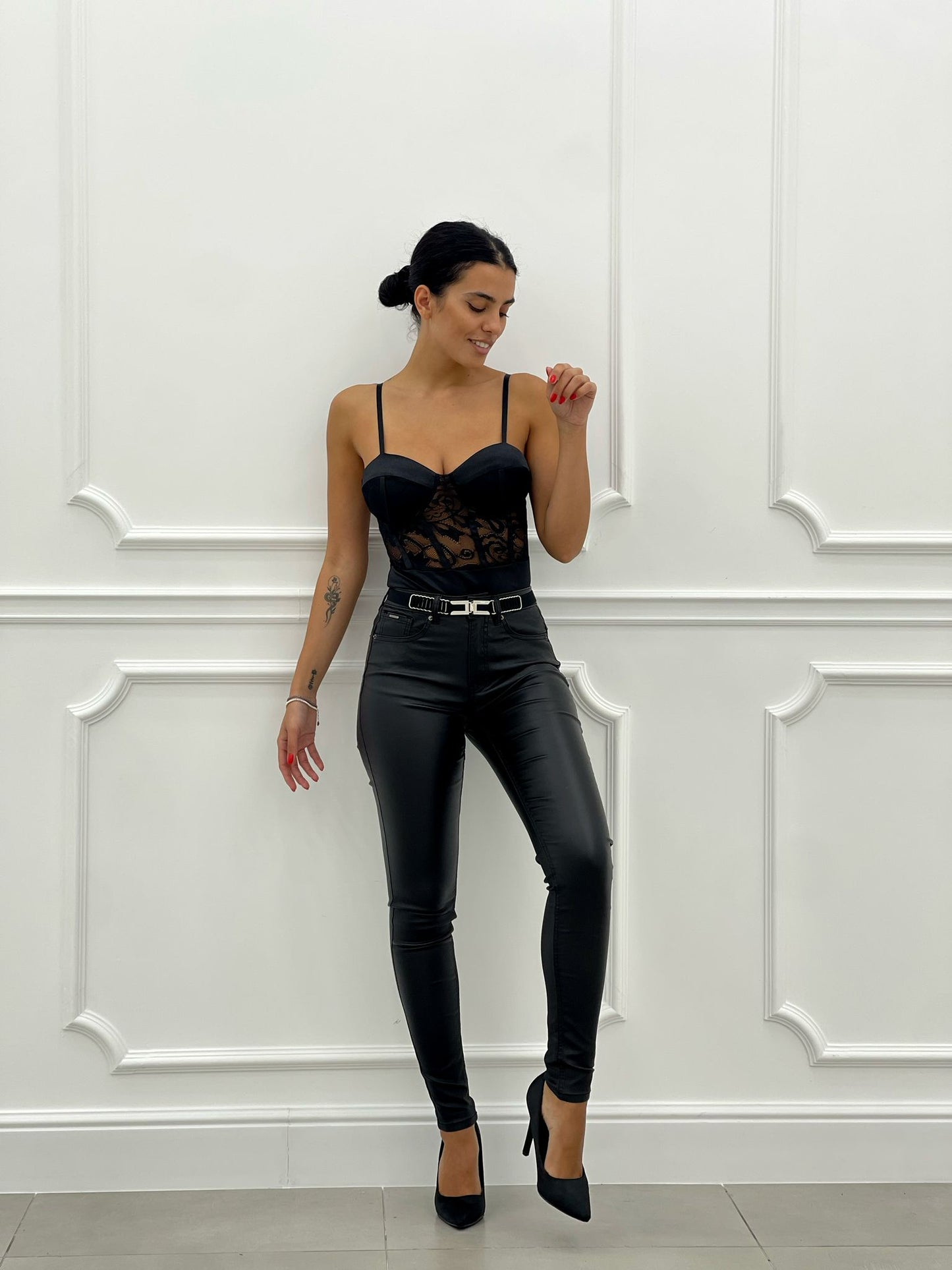 PANTALONE ECOPELLE 5 TASCHE