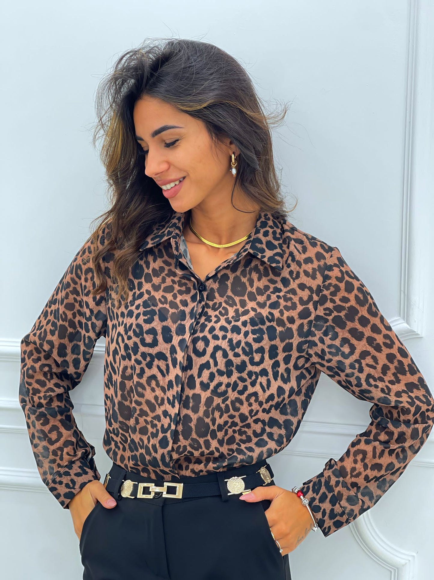 CAMICIA GEORGETTE FANTASIA MACULATA