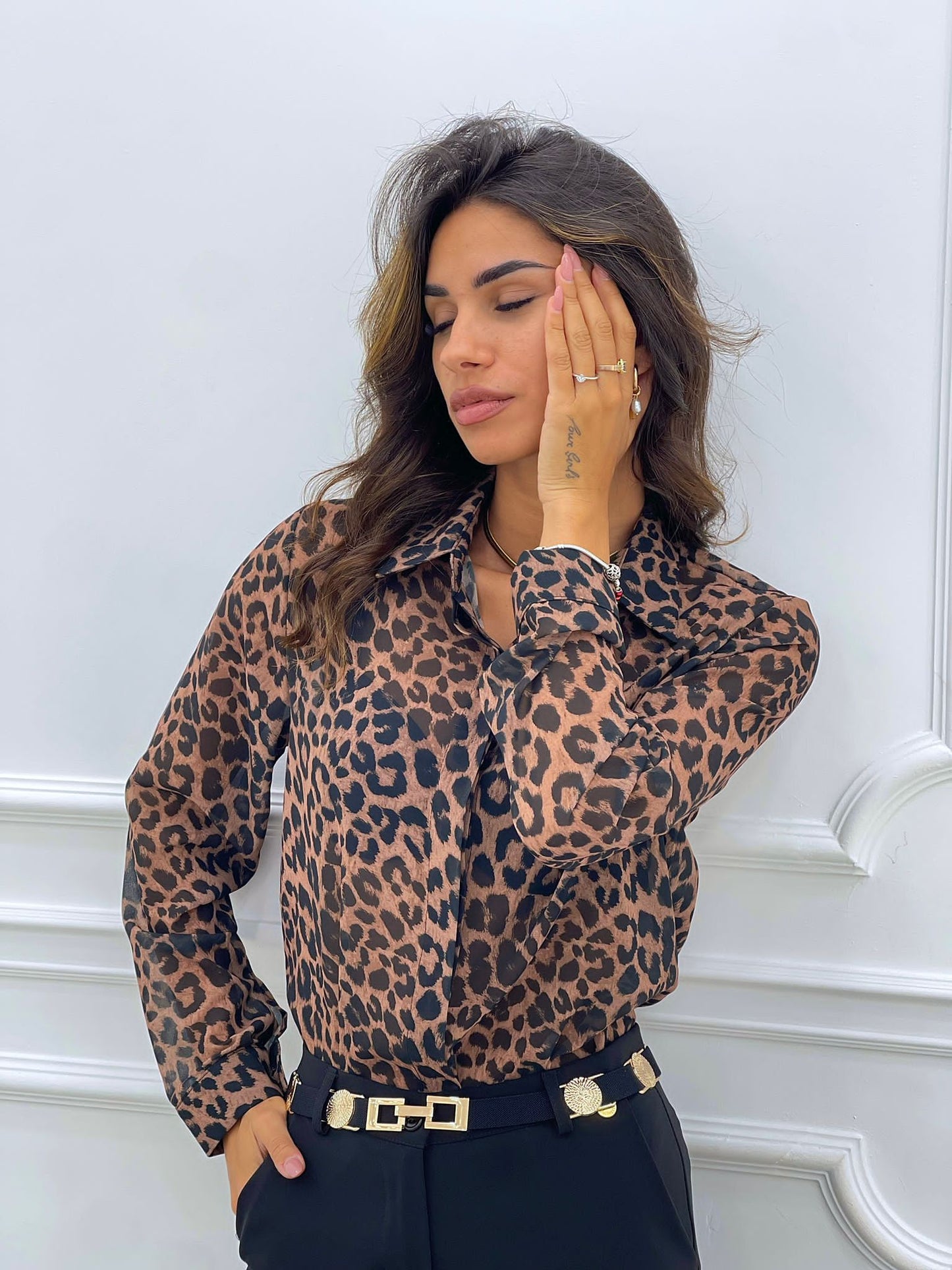 CAMICIA GEORGETTE FANTASIA MACULATA