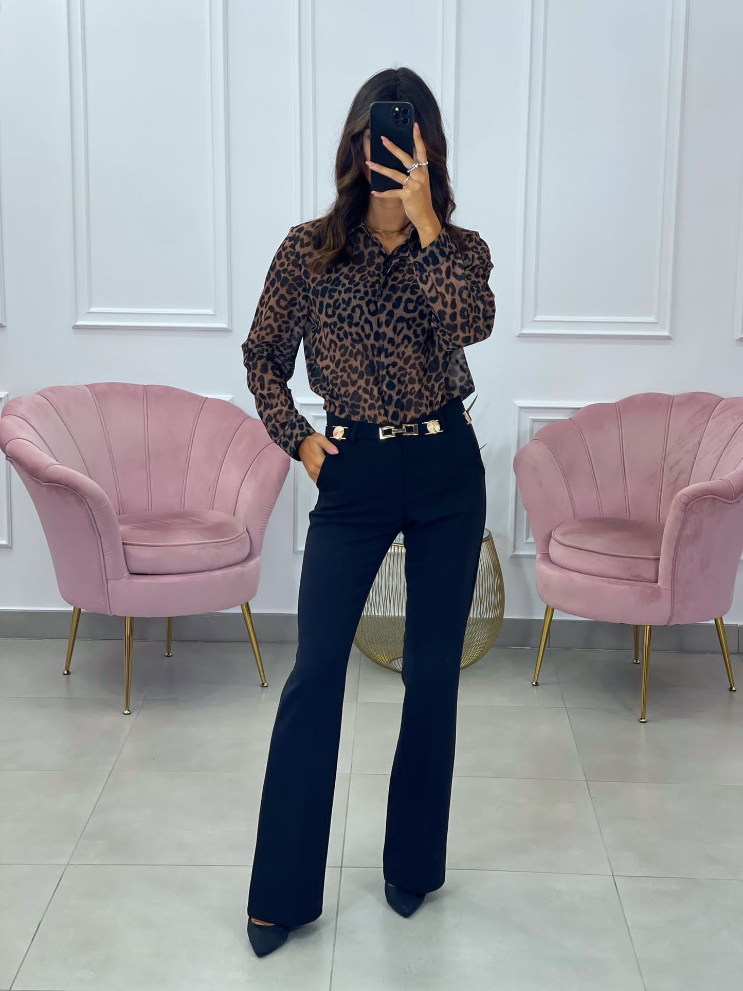 CAMICIA GEORGETTE FANTASIA MACULATA
