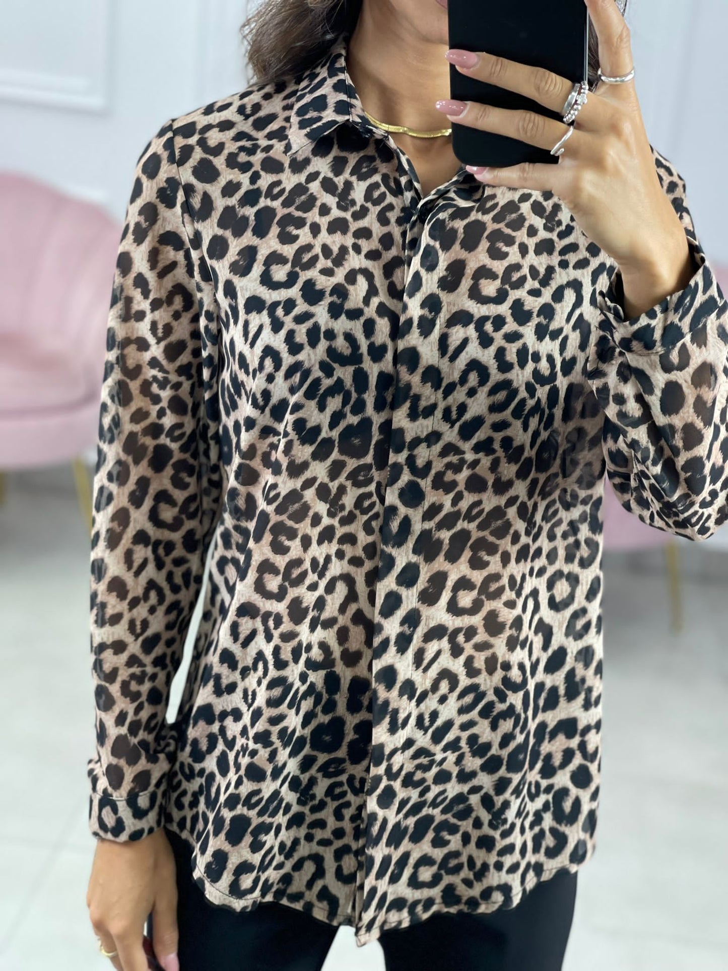 CAMICIA GEORGETTE FANTASIA MACULATA
