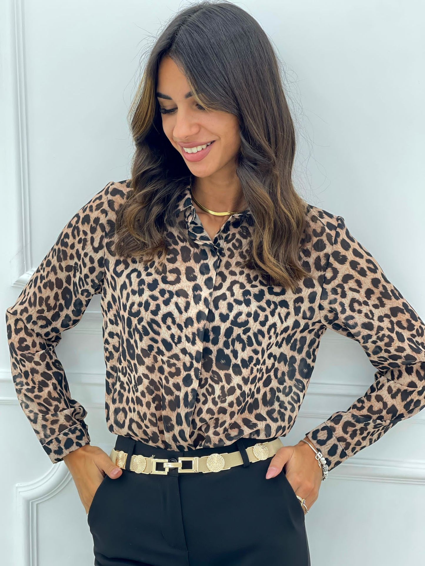 CAMICIA GEORGETTE FANTASIA MACULATA
