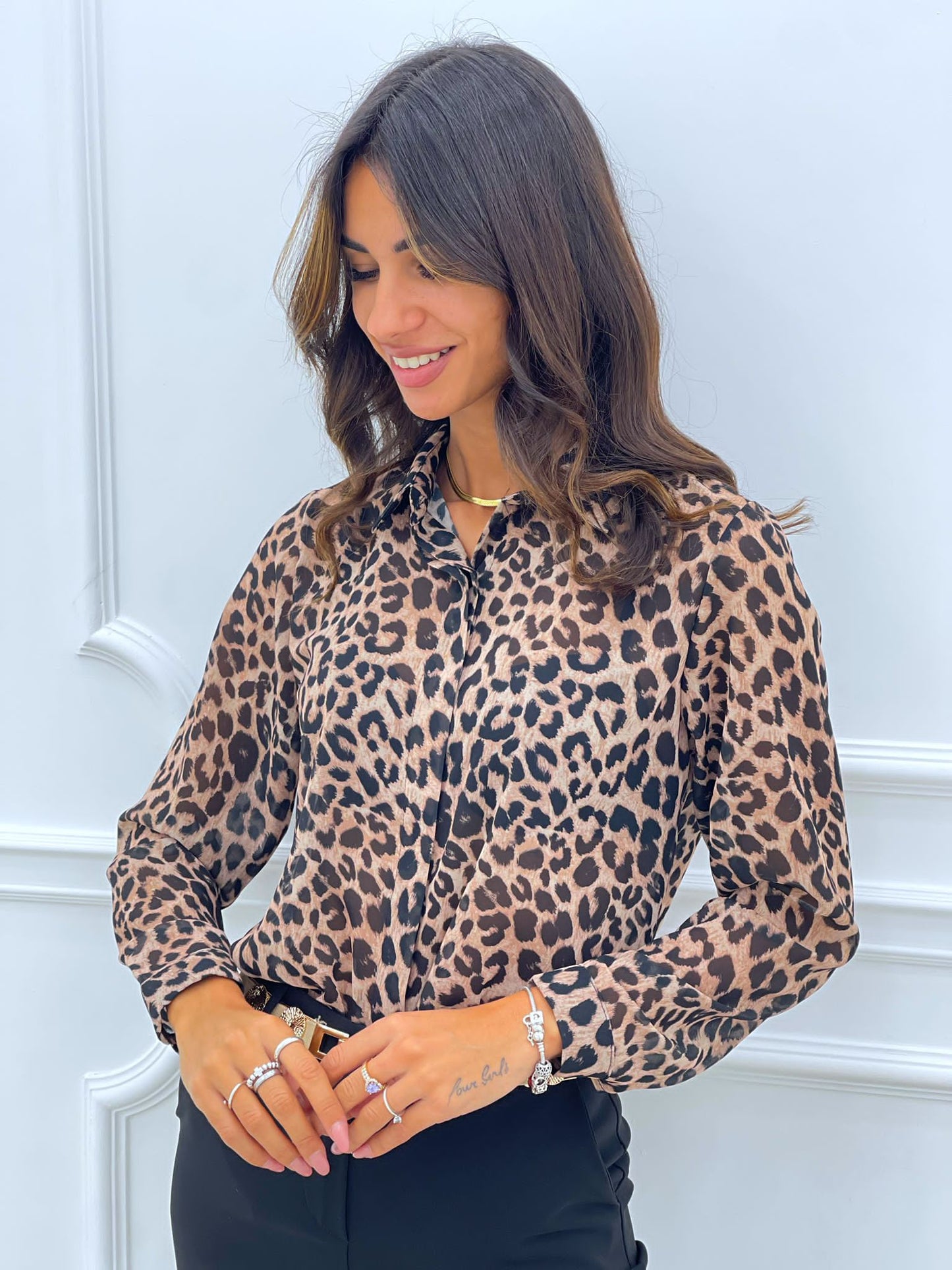 CAMICIA GEORGETTE FANTASIA MACULATA