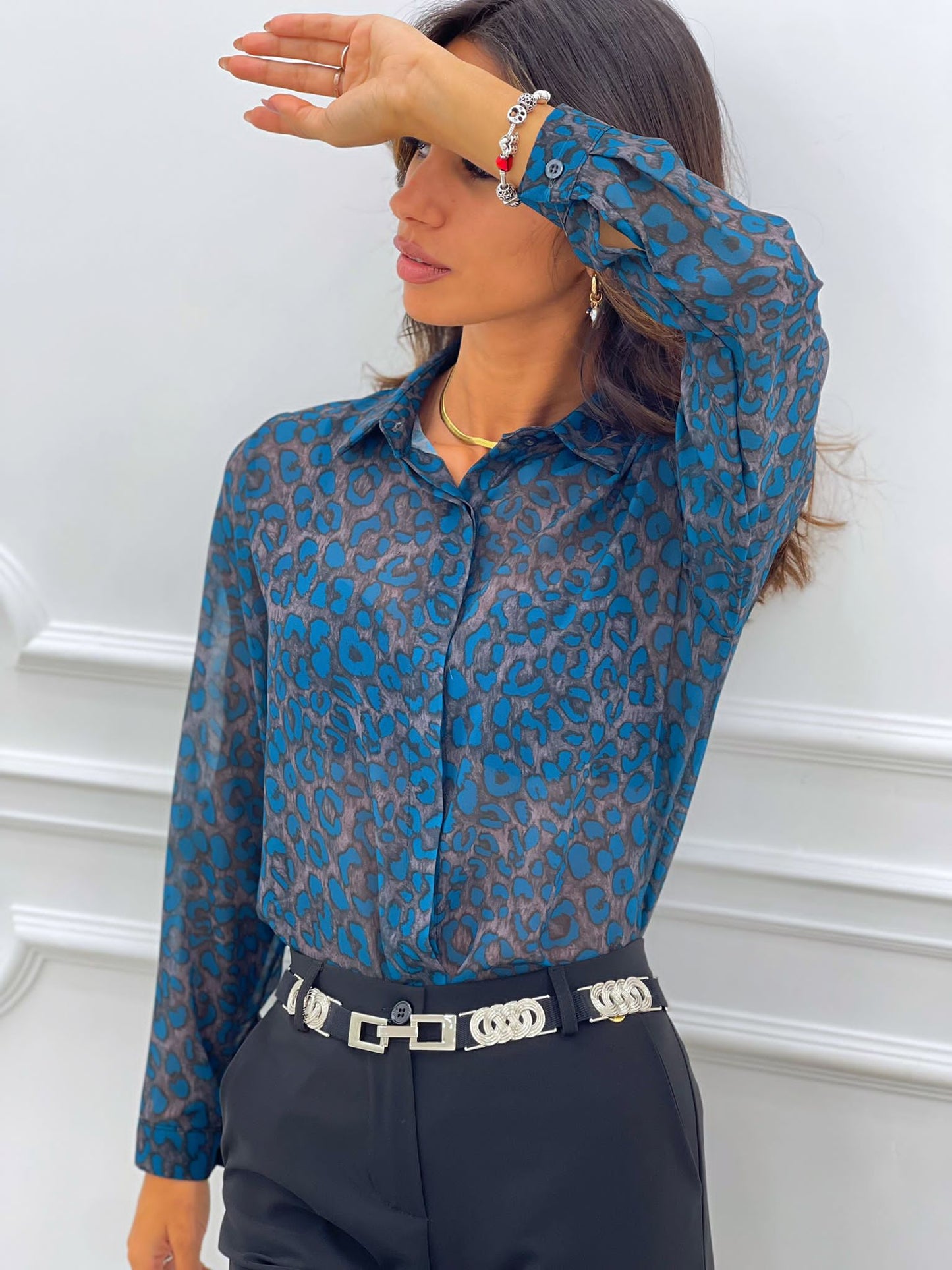 CAMICIA GEORGETTE FANTASIA MACULATA
