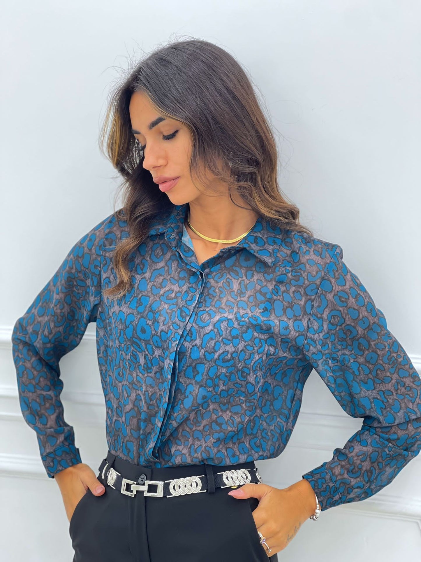 CAMICIA GEORGETTE FANTASIA MACULATA