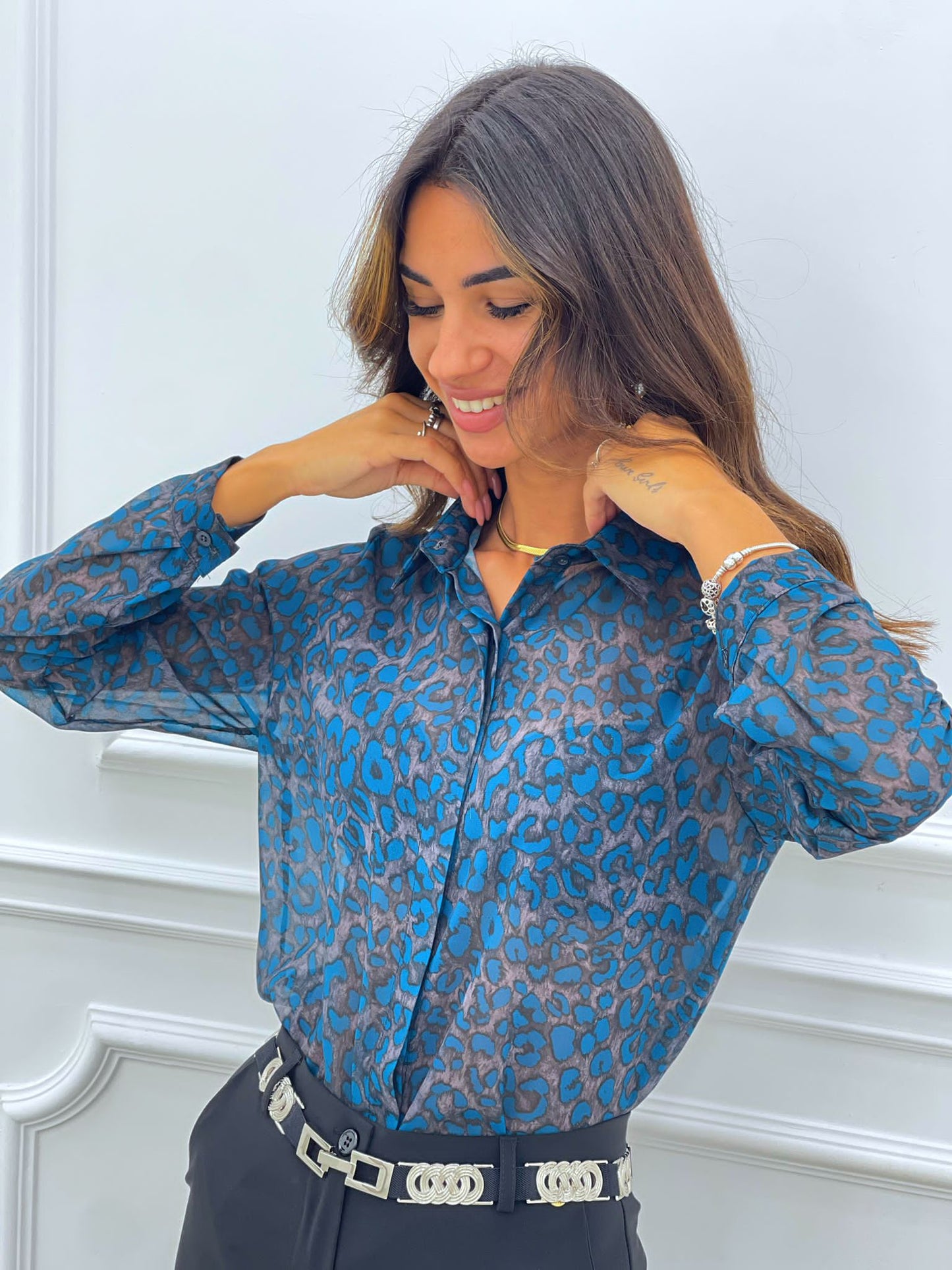 CAMICIA GEORGETTE FANTASIA MACULATA