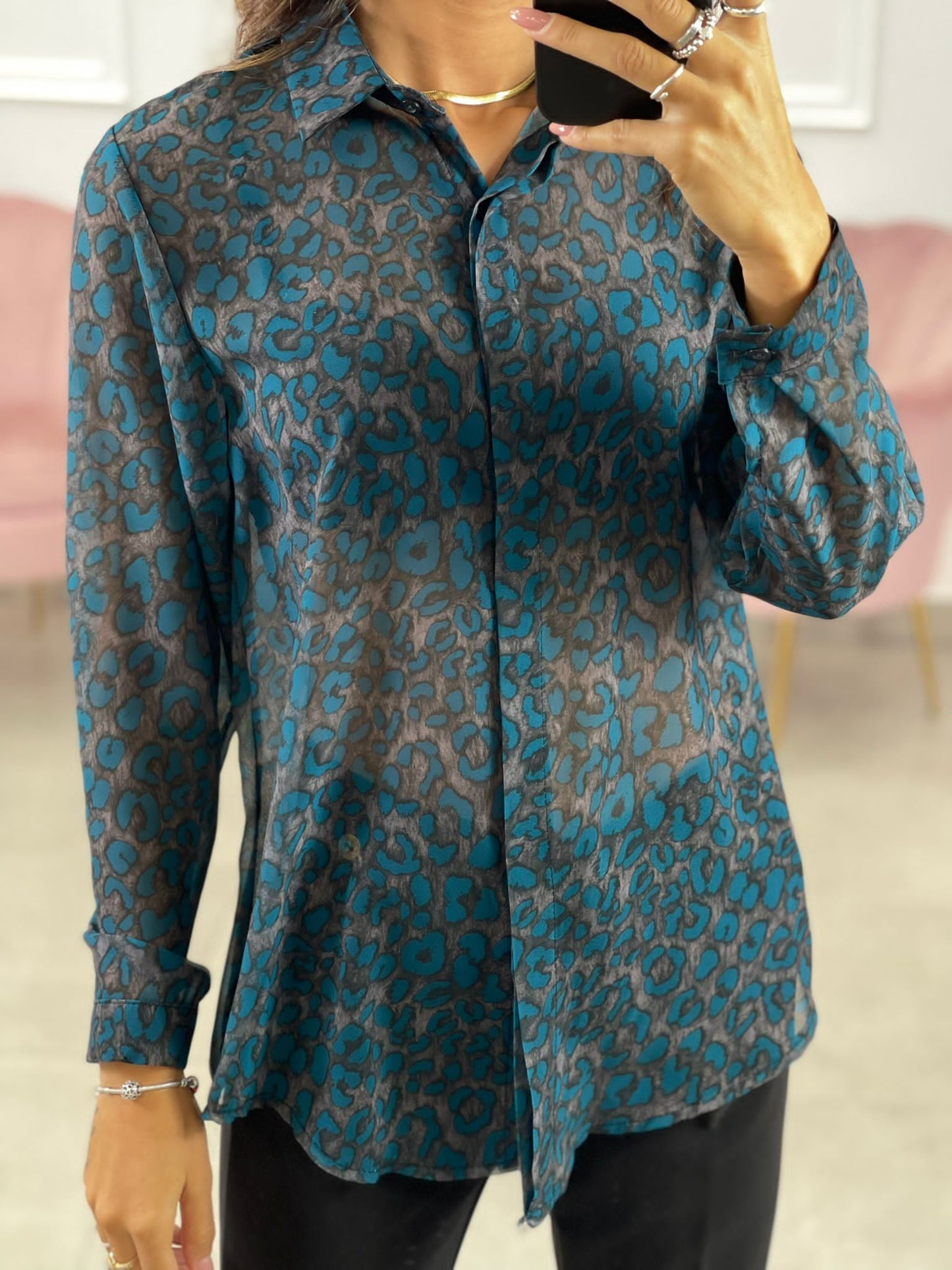 CAMICIA GEORGETTE FANTASIA MACULATA