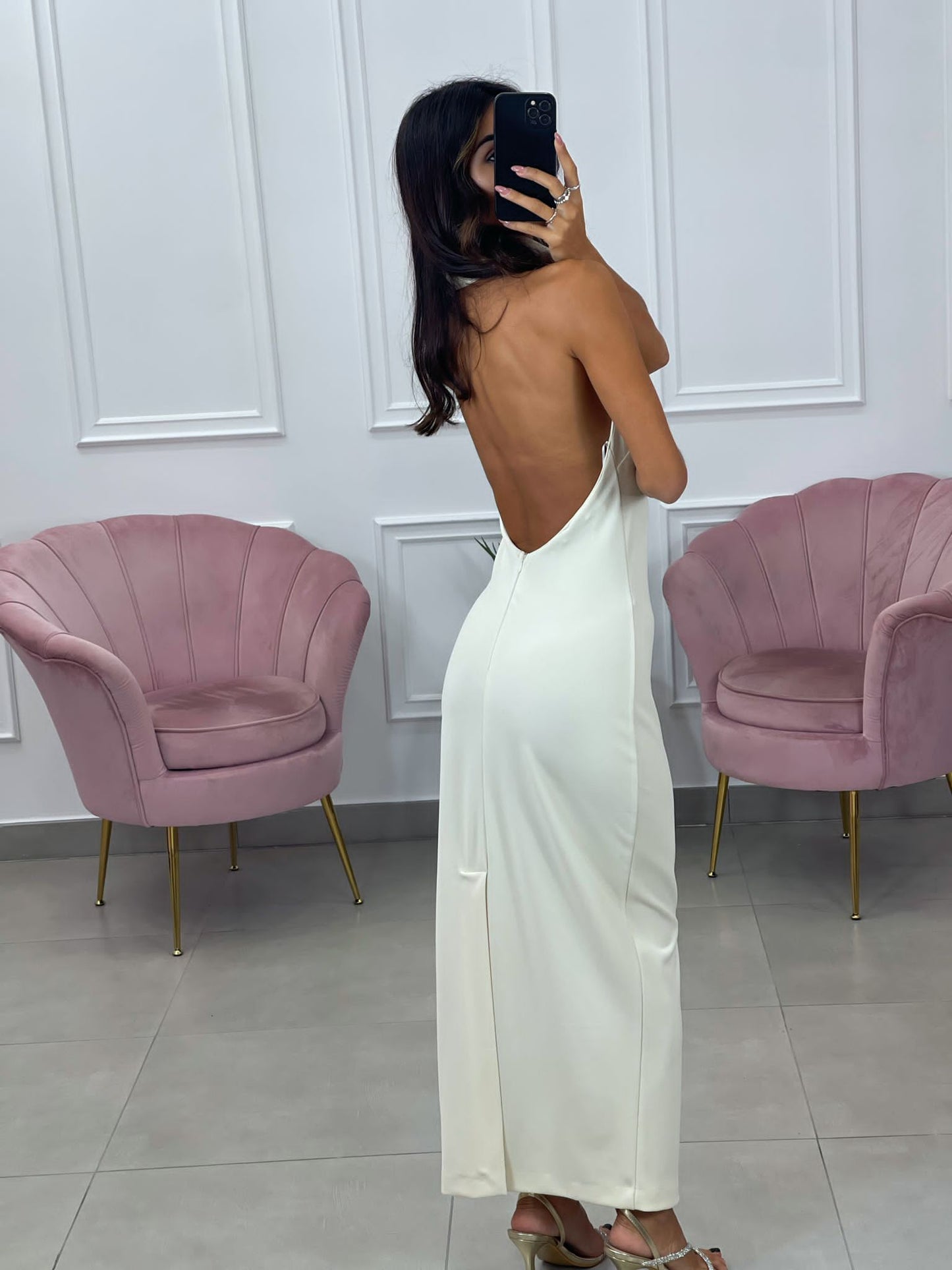 VESTITO LUNGO SCHIENA SCOPERTA