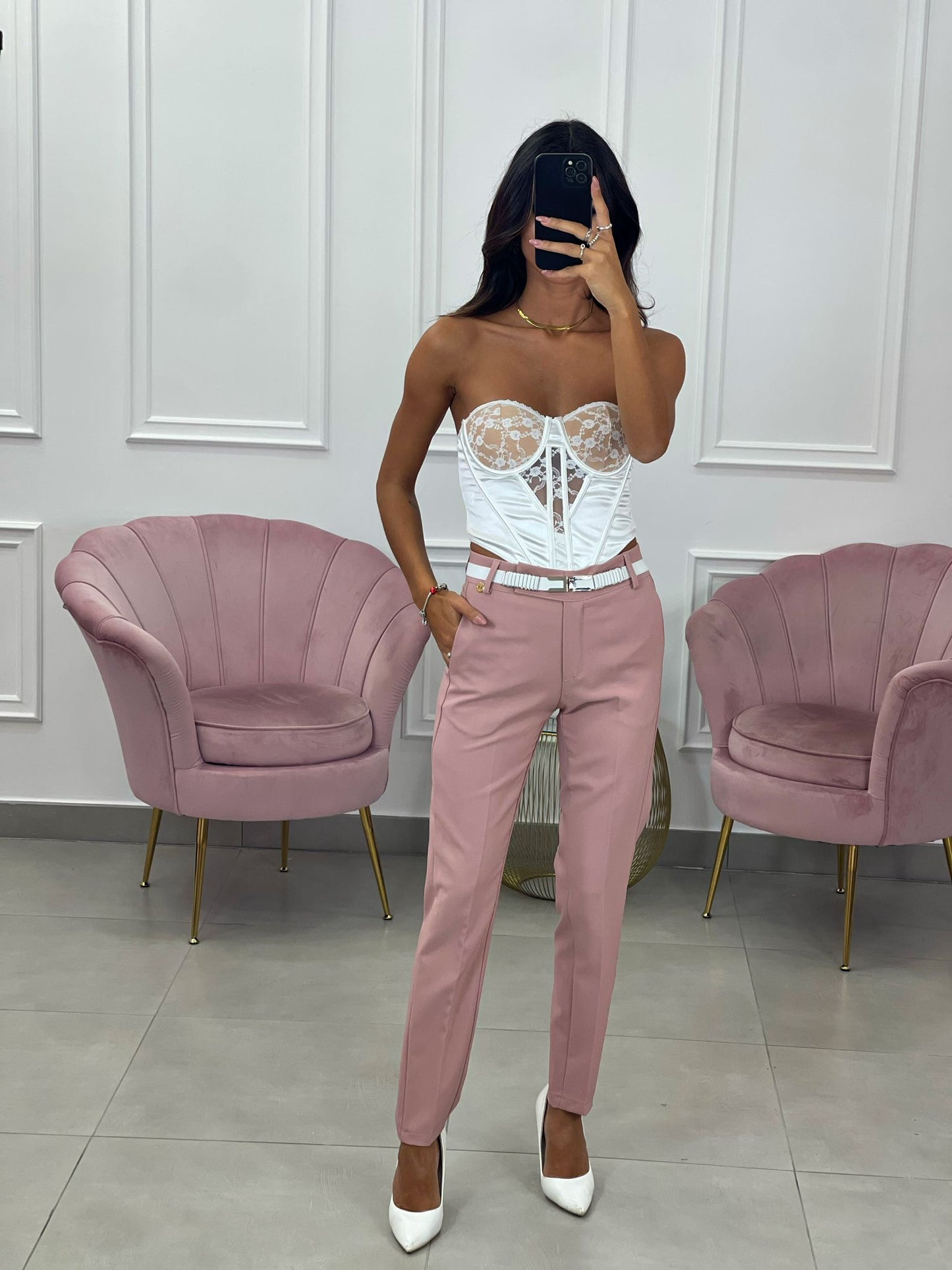 PANTALONE CAPRI TASCA A FILO TOP QUALITY