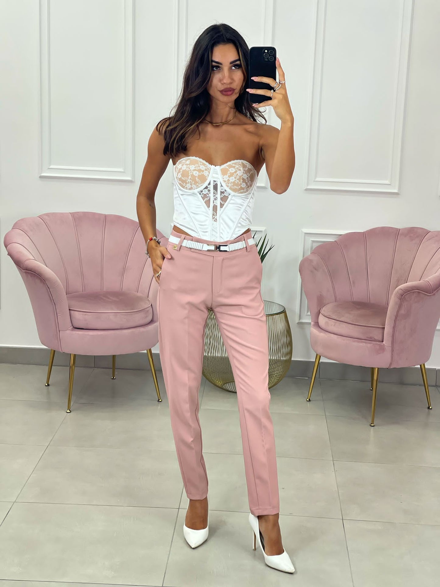 PANTALONE CAPRI TASCA A FILO TOP QUALITY