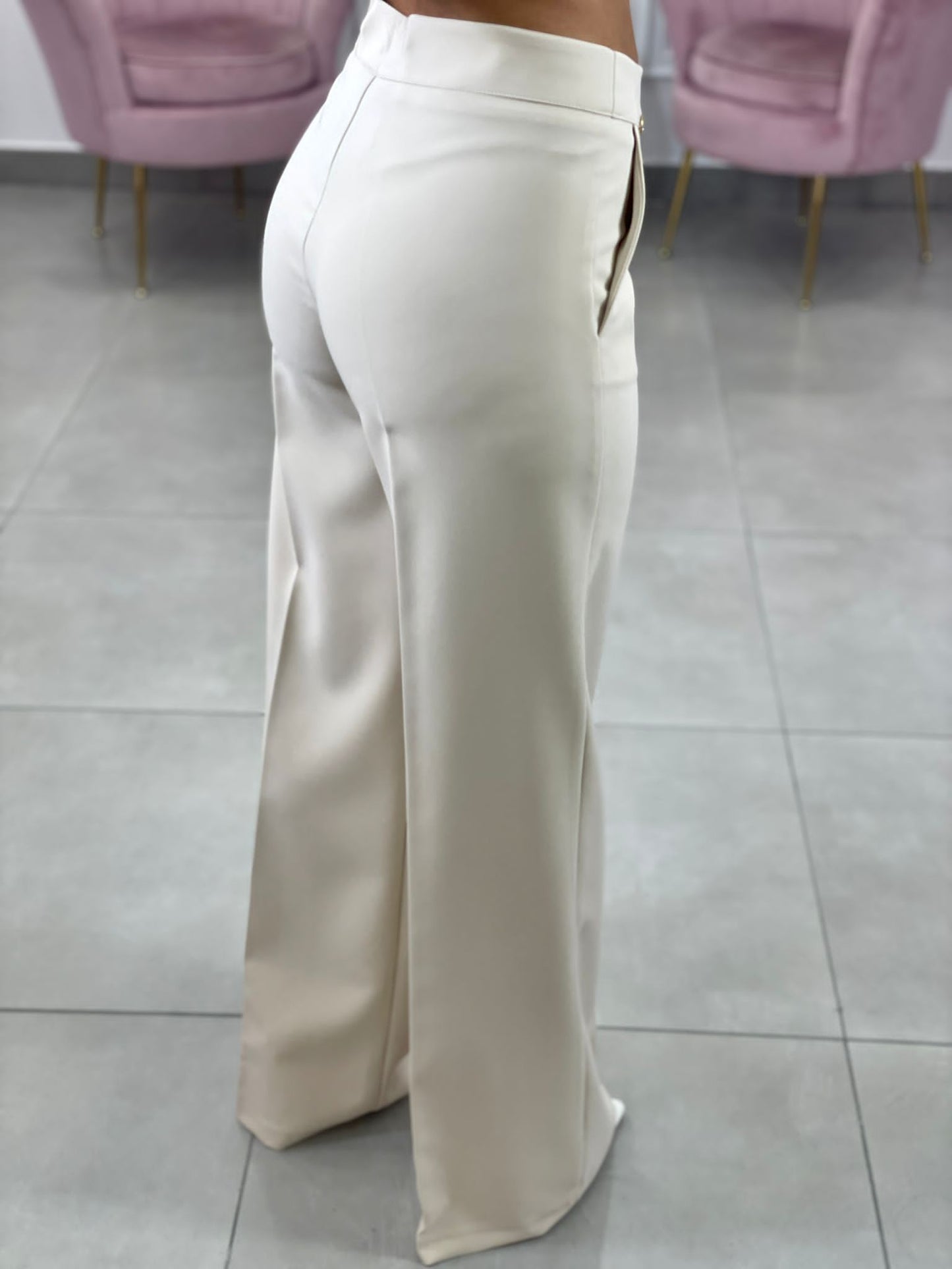 PANTALONE PALAZZO TASCA FILO