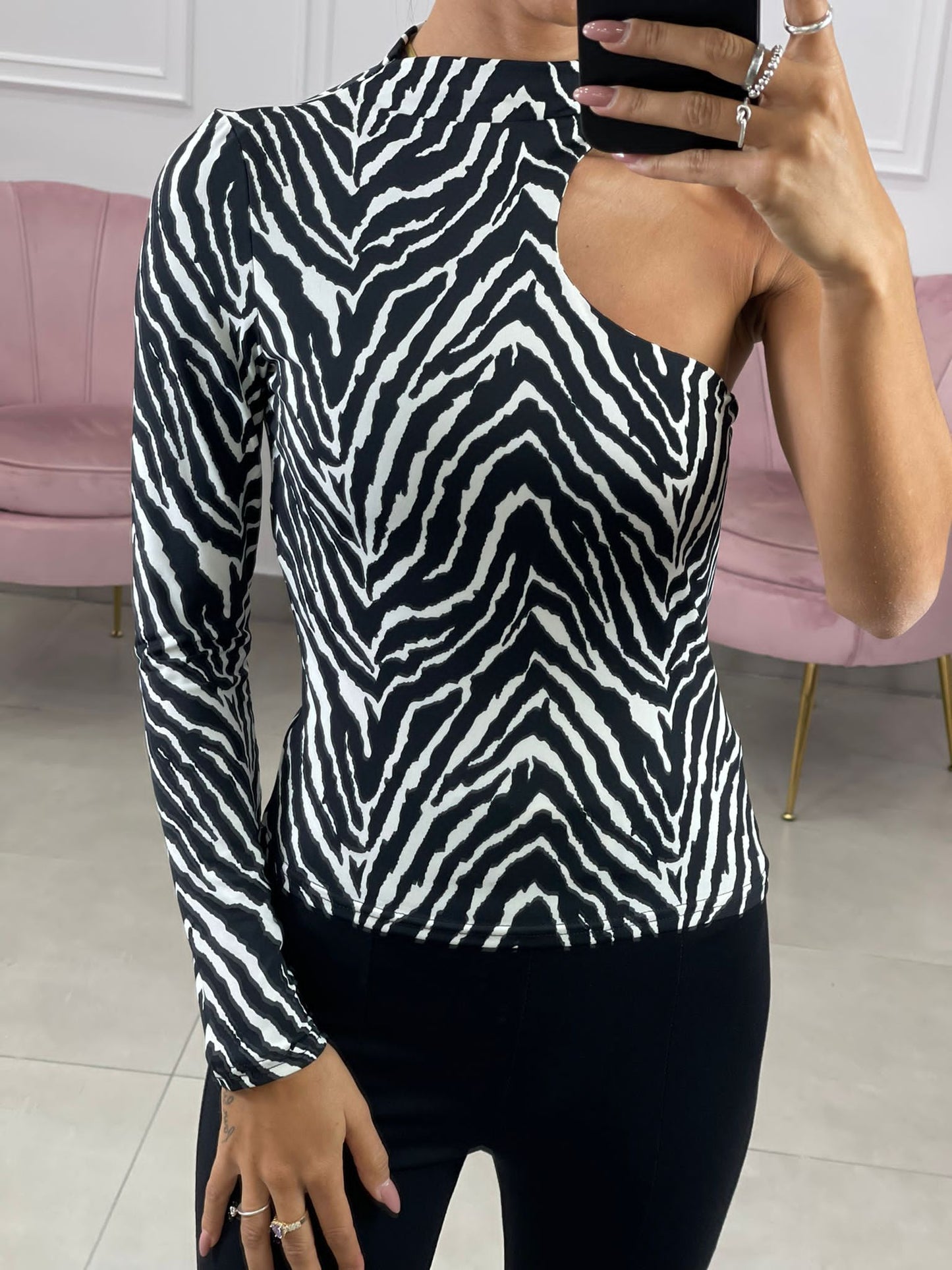 MAGLIA MONOSPALLA FANTASIA