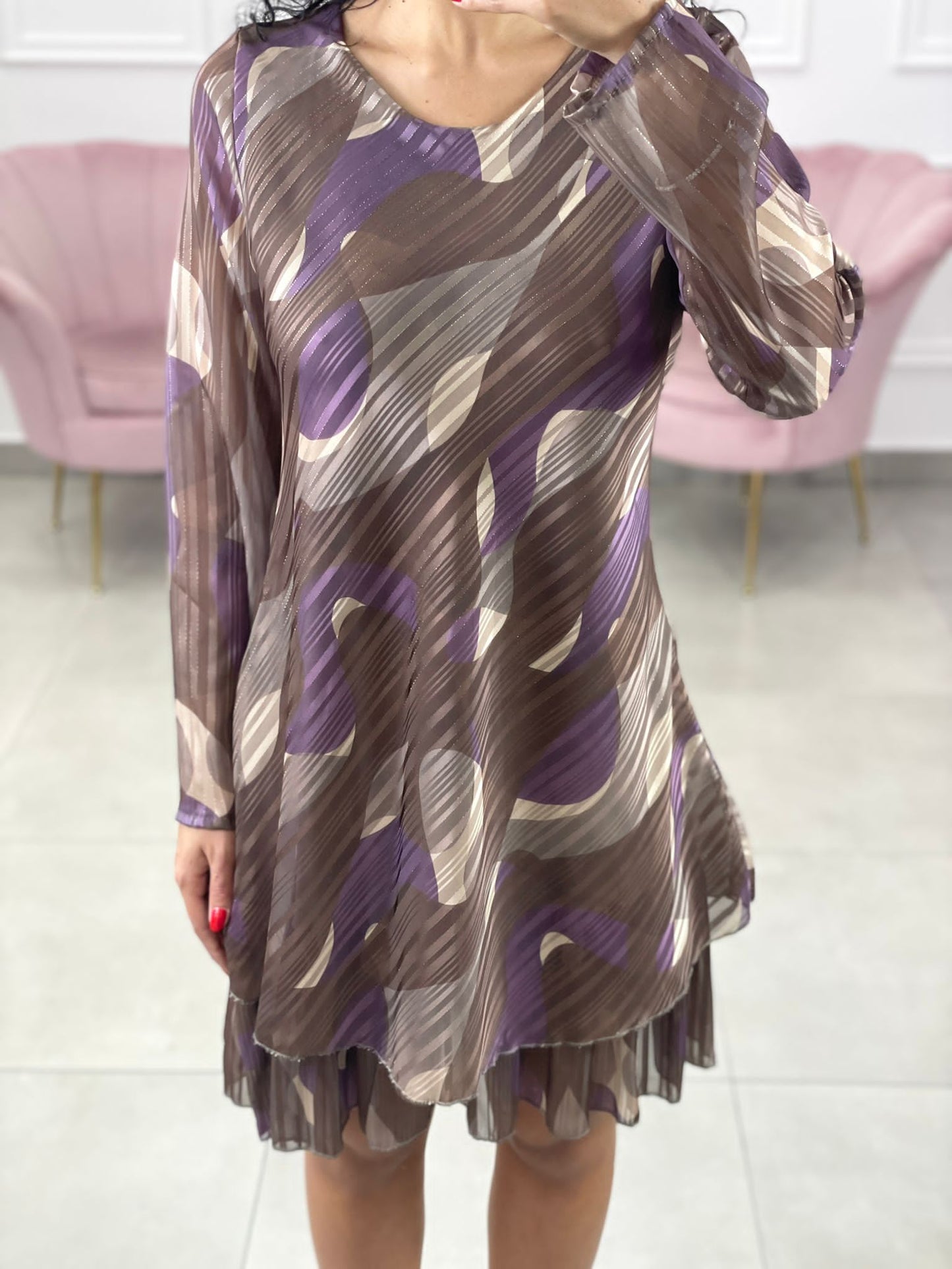 VESTITO FANTASIA IN GEORGETTE