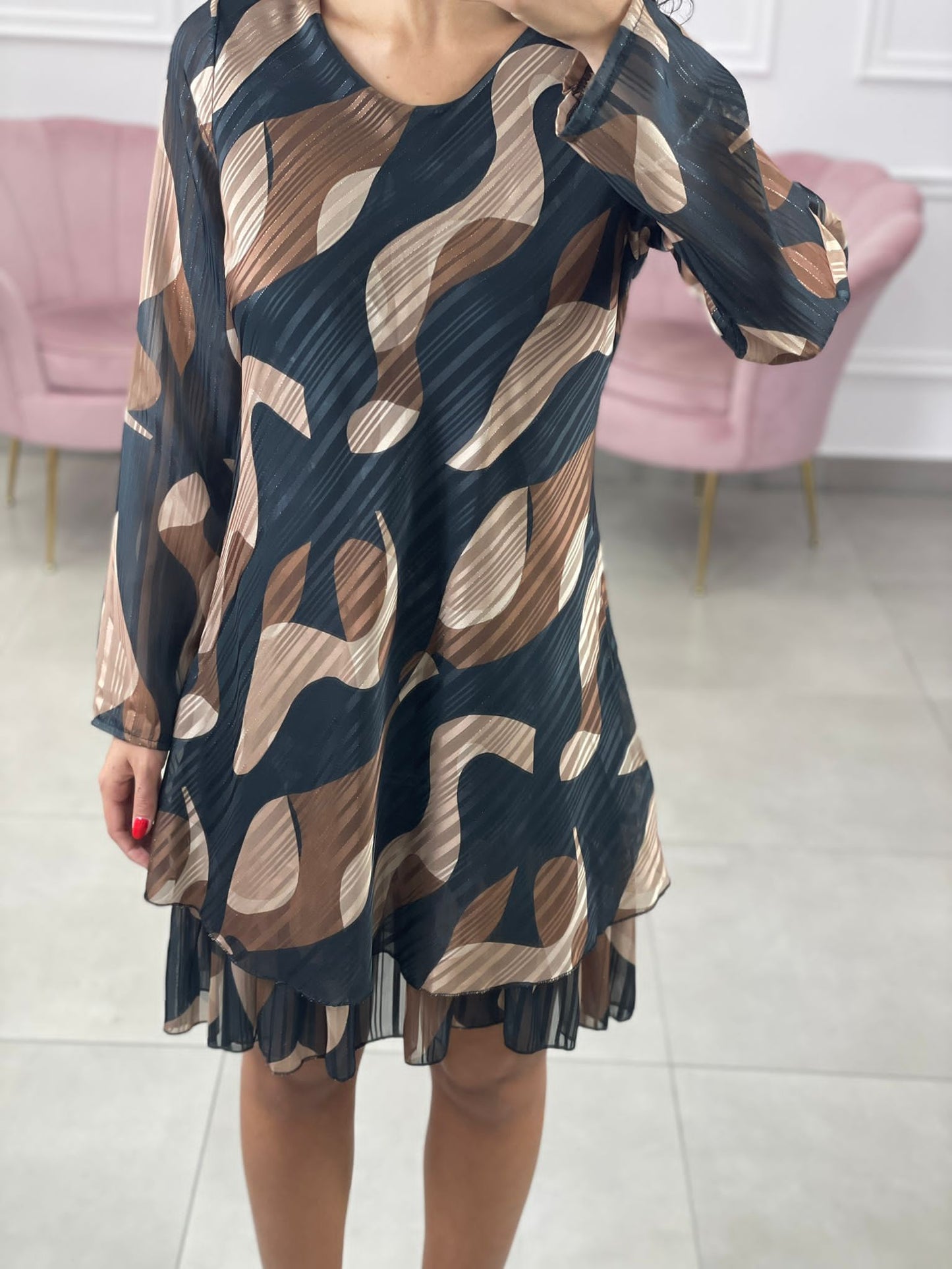VESTITO FANTASIA IN GEORGETTE