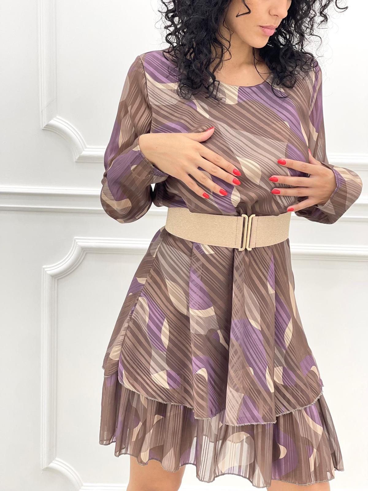 VESTITO FANTASIA IN GEORGETTE
