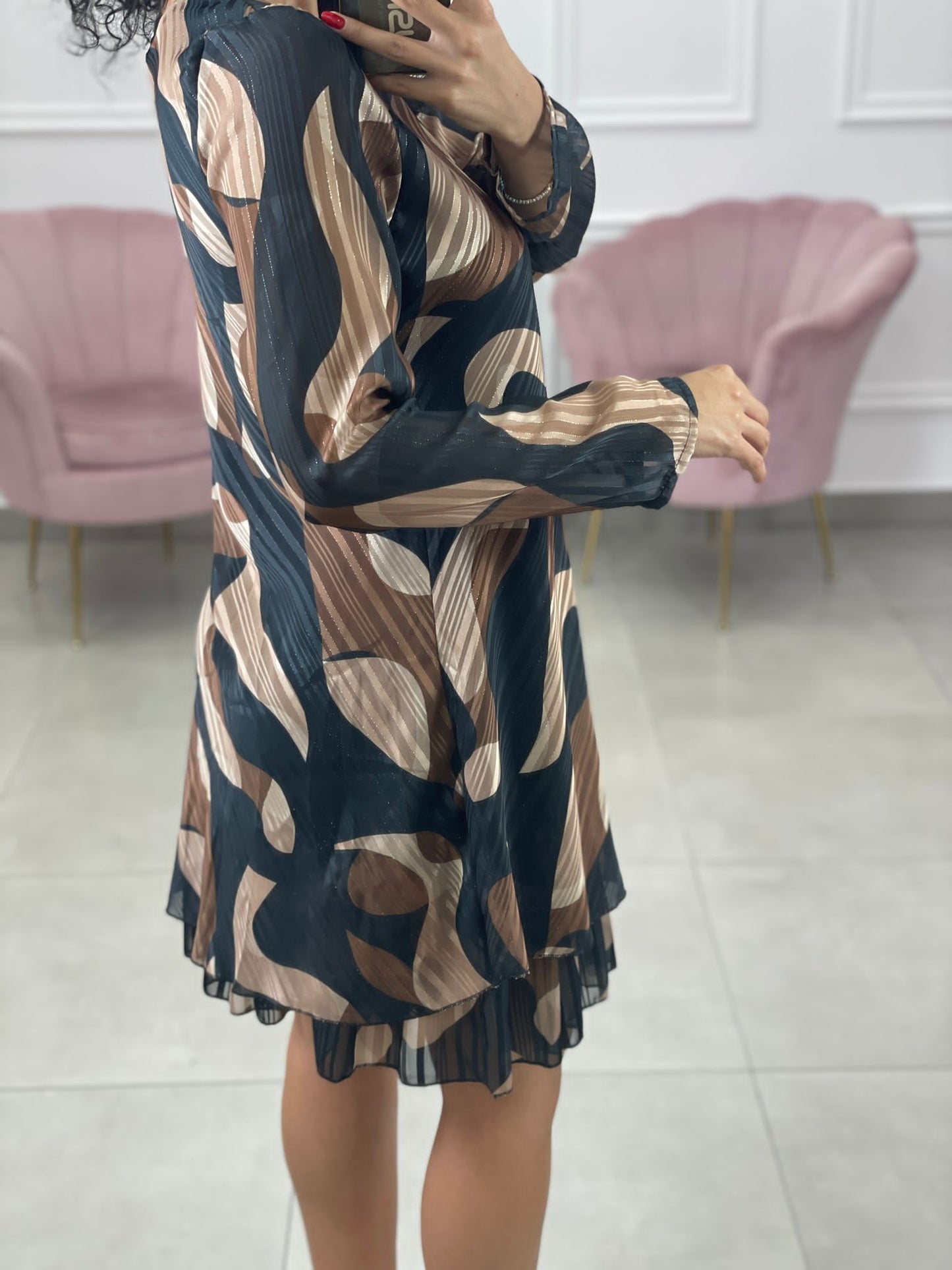 VESTITO FANTASIA IN GEORGETTE