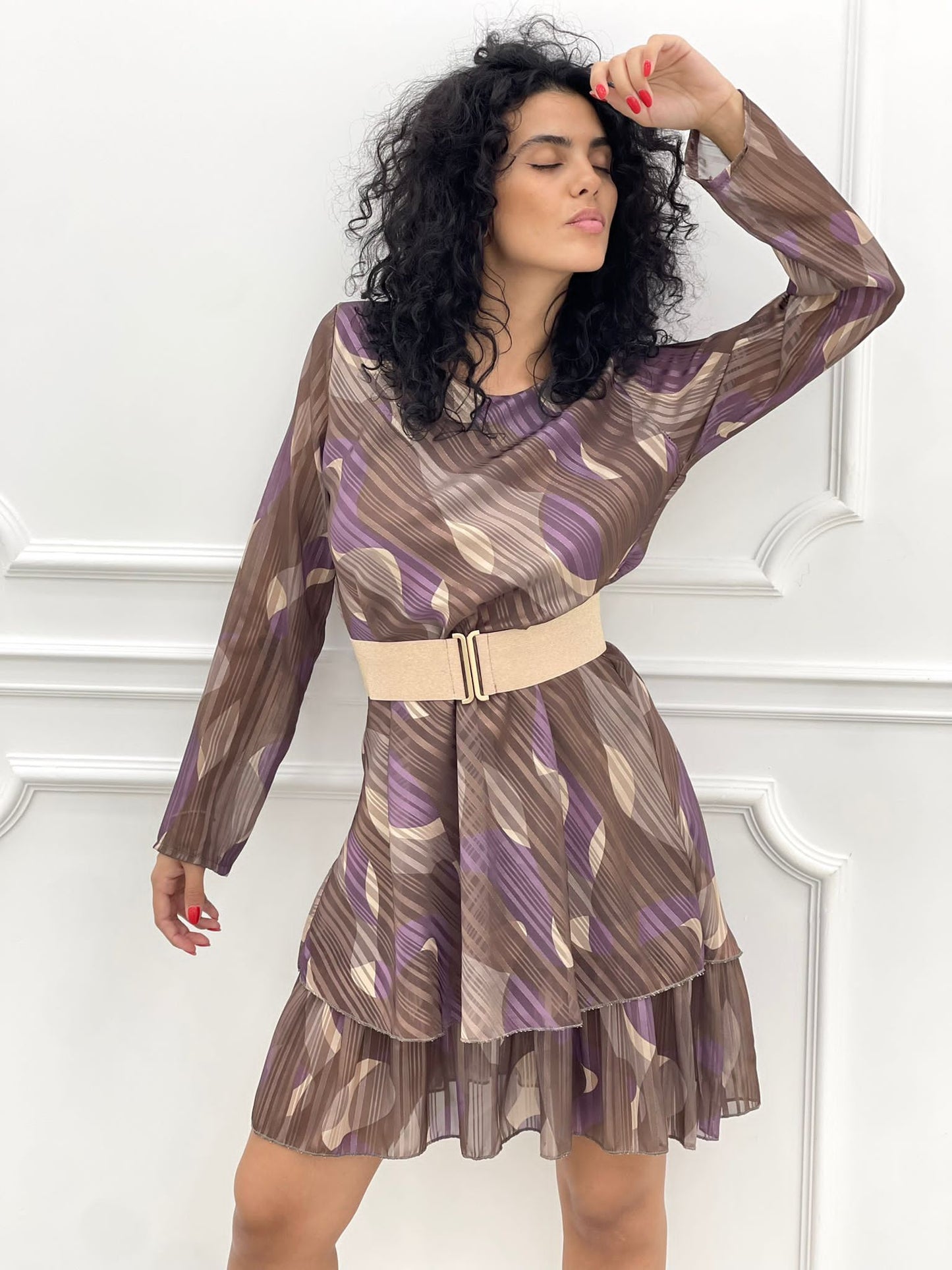 VESTITO FANTASIA IN GEORGETTE
