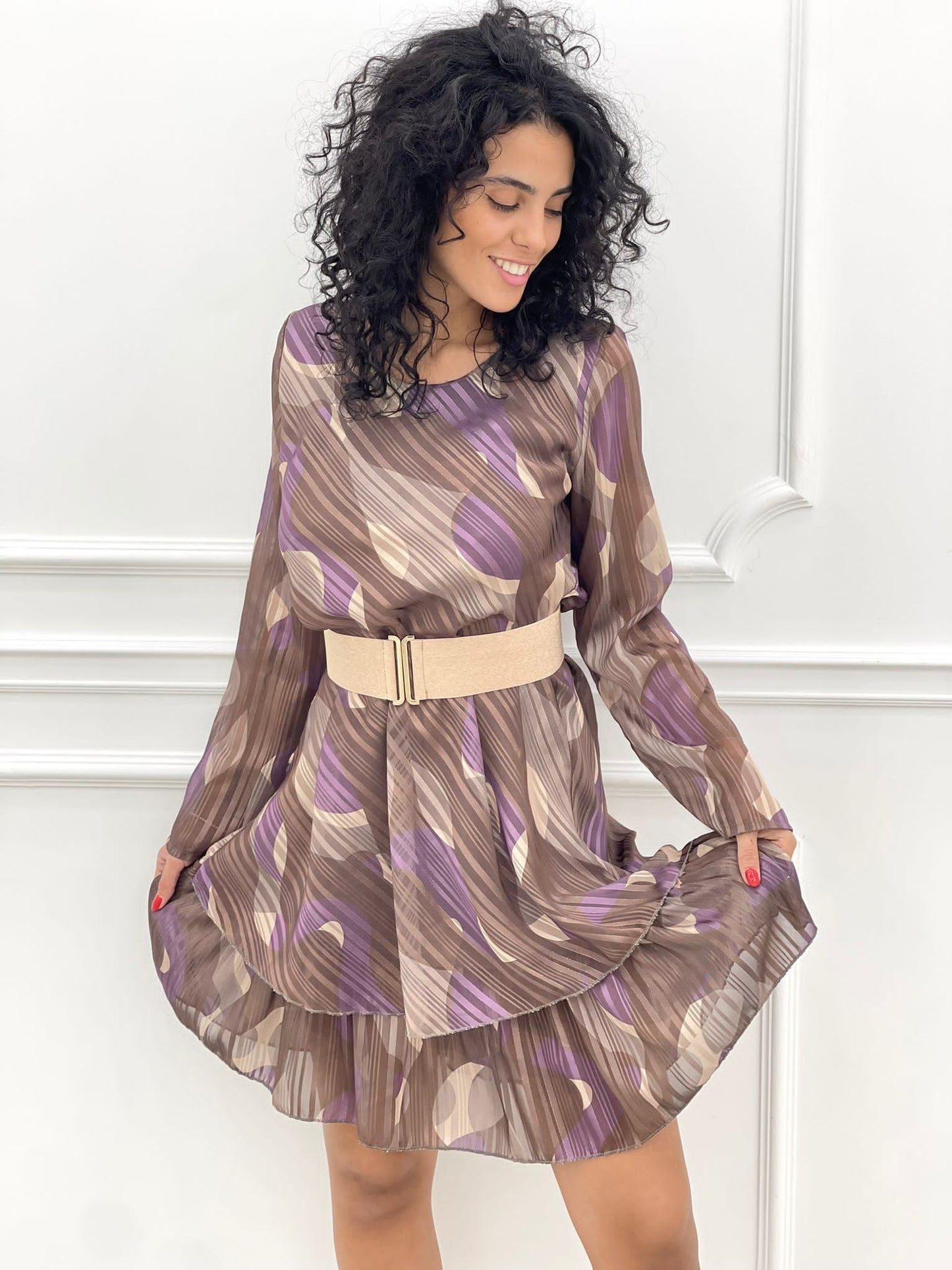 VESTITO FANTASIA IN GEORGETTE